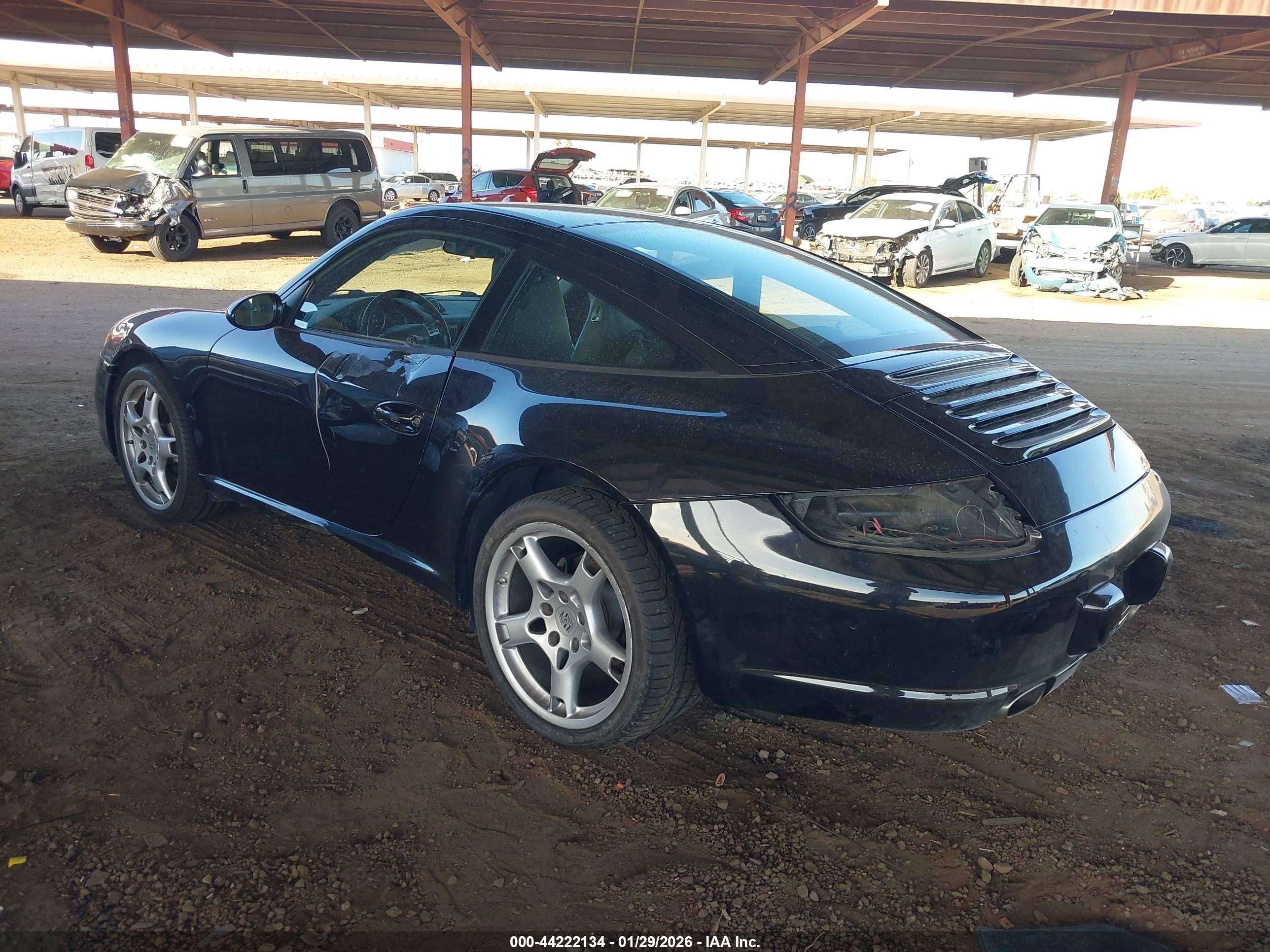 2007 Porsche 911 Targa 4 Black vin: WP0BA29967S745336