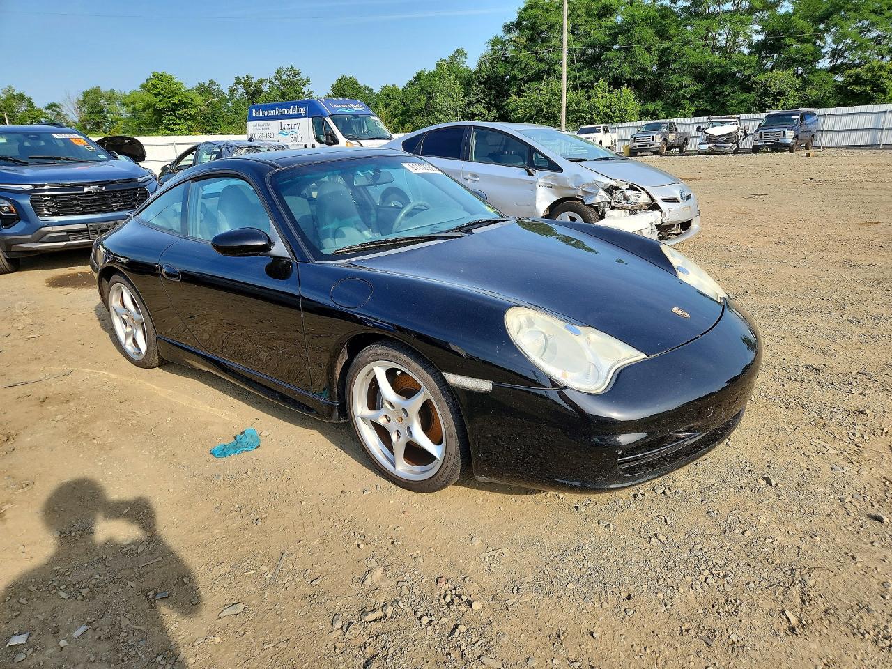2002 Porsche 911 Targa Black vin: WP0BA299X2S635365