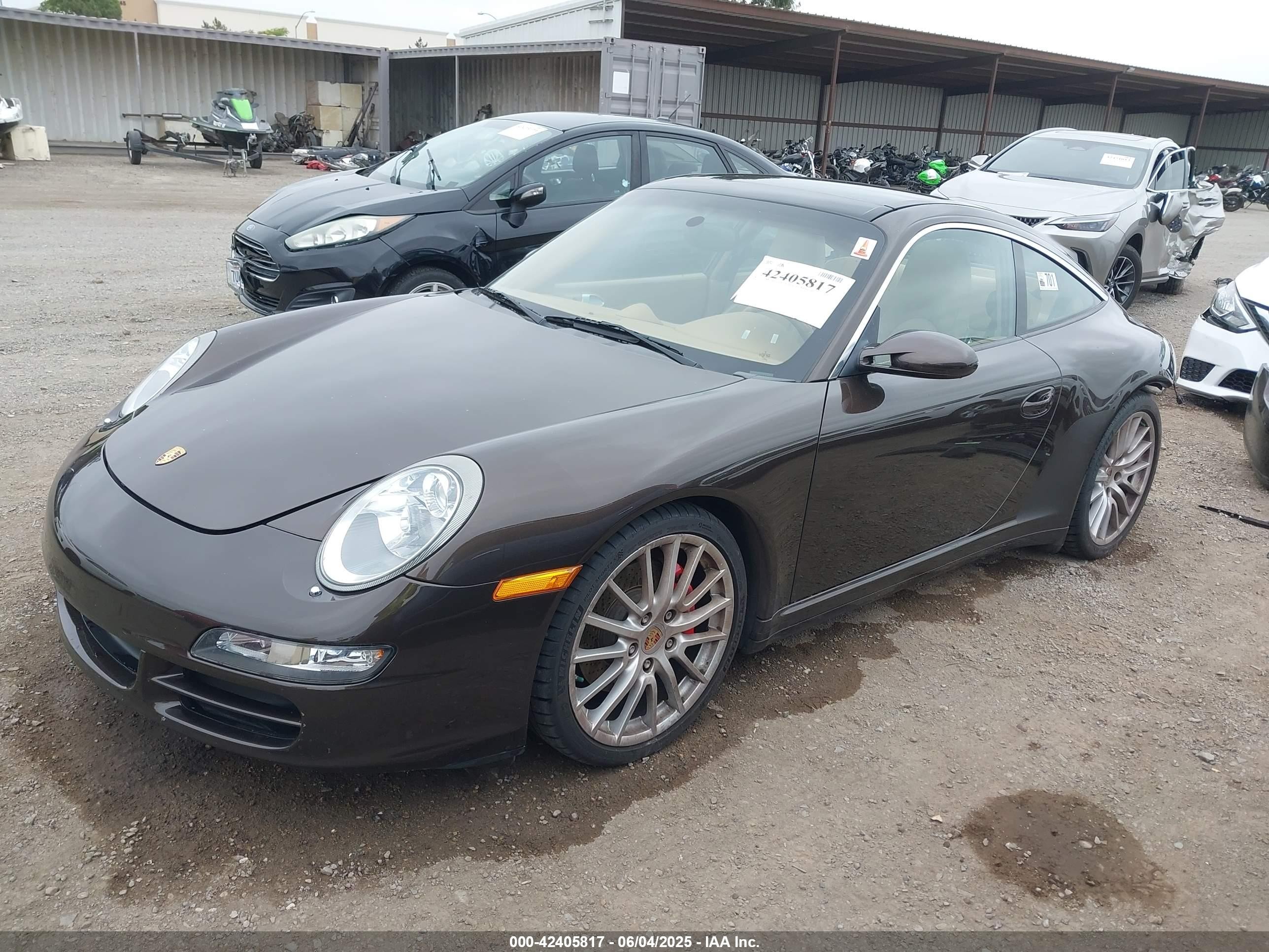 2008 Porsche 911 Targa 4s Коричневый vin: WP0BB29918S755397