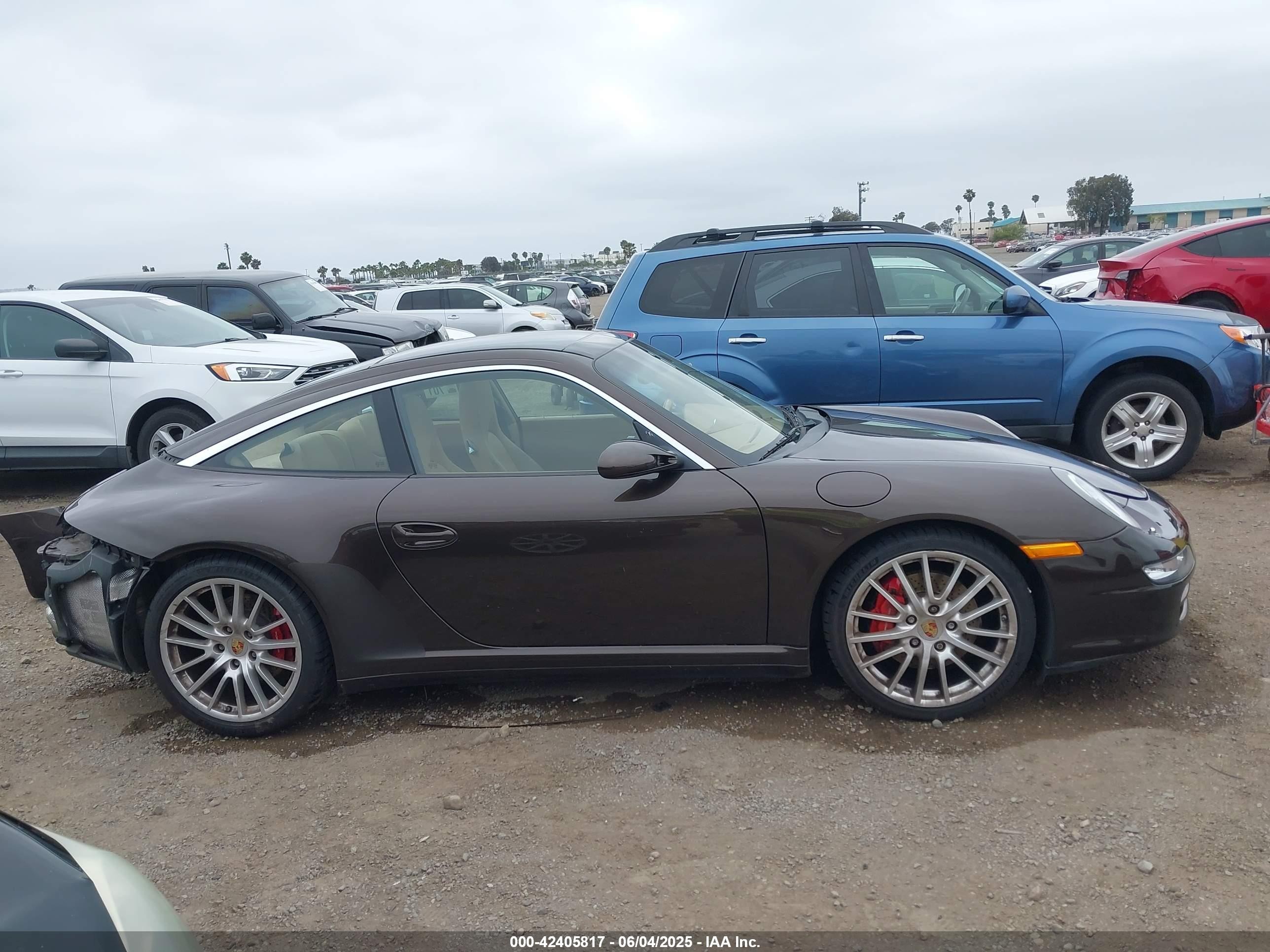 2008 Porsche 911 Targa 4s Коричневый vin: WP0BB29918S755397