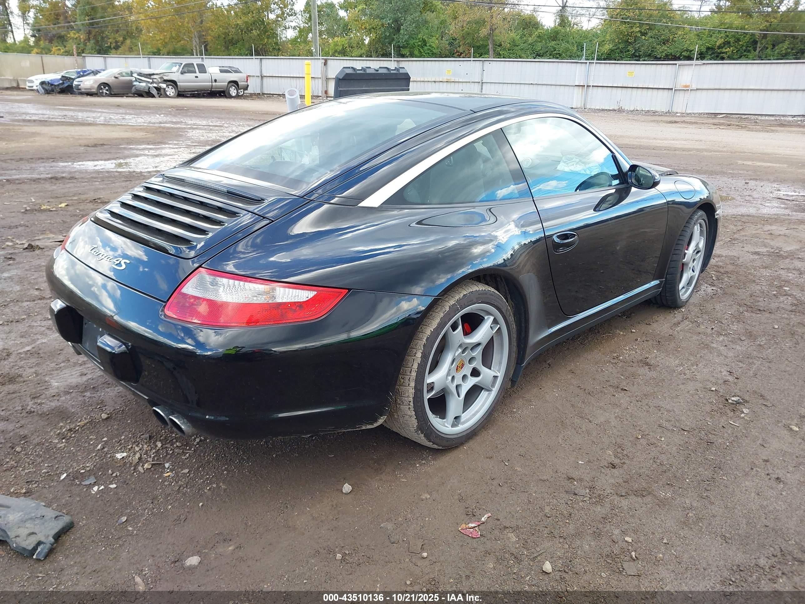2008 Porsche 911 Targa 4s Black vin: WP0BB29958S755113