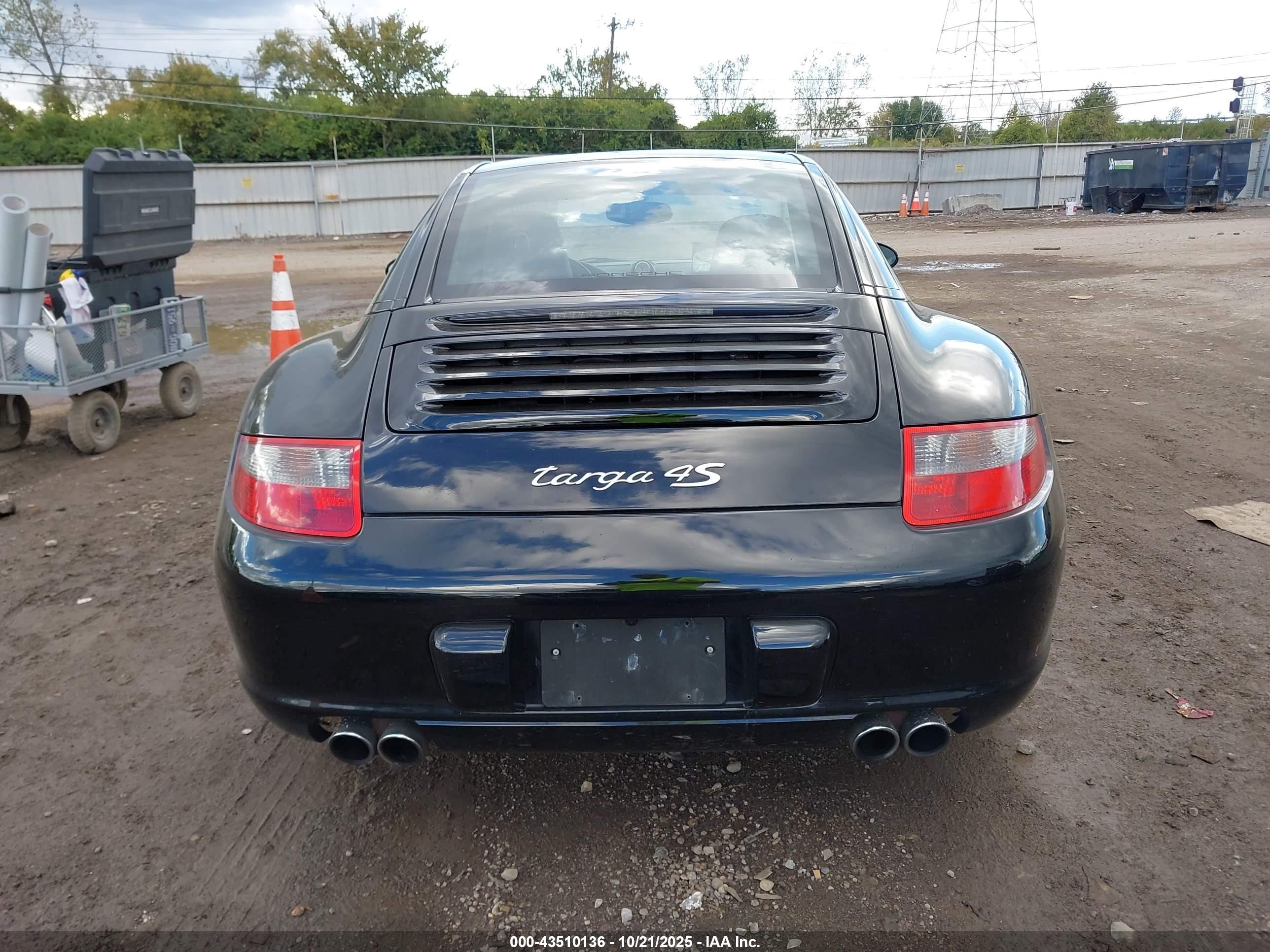 2008 Porsche 911 Targa 4s Black vin: WP0BB29958S755113