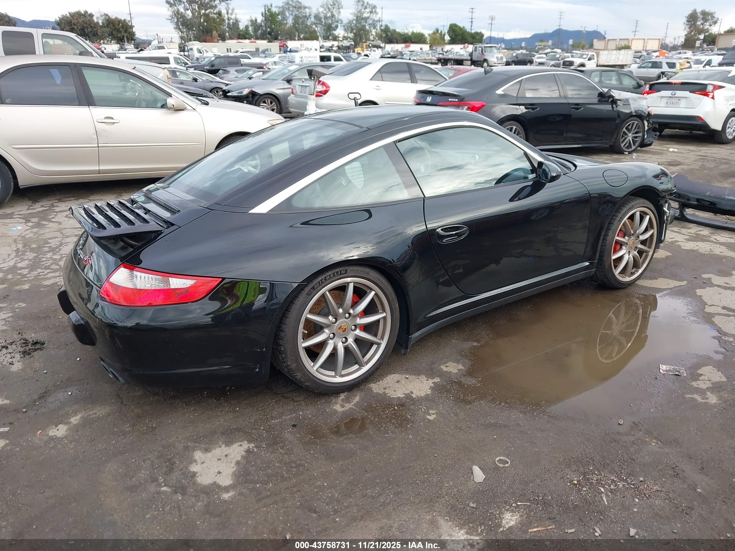 2008 Porsche 911 Targa 4s Черный vin: WP0BB29988S755249
