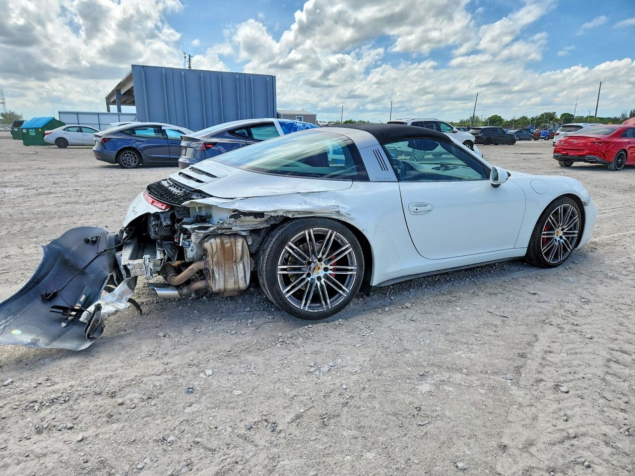 2015 Porsche 911 Targa S White vin: WP0BB2A91FS135609
