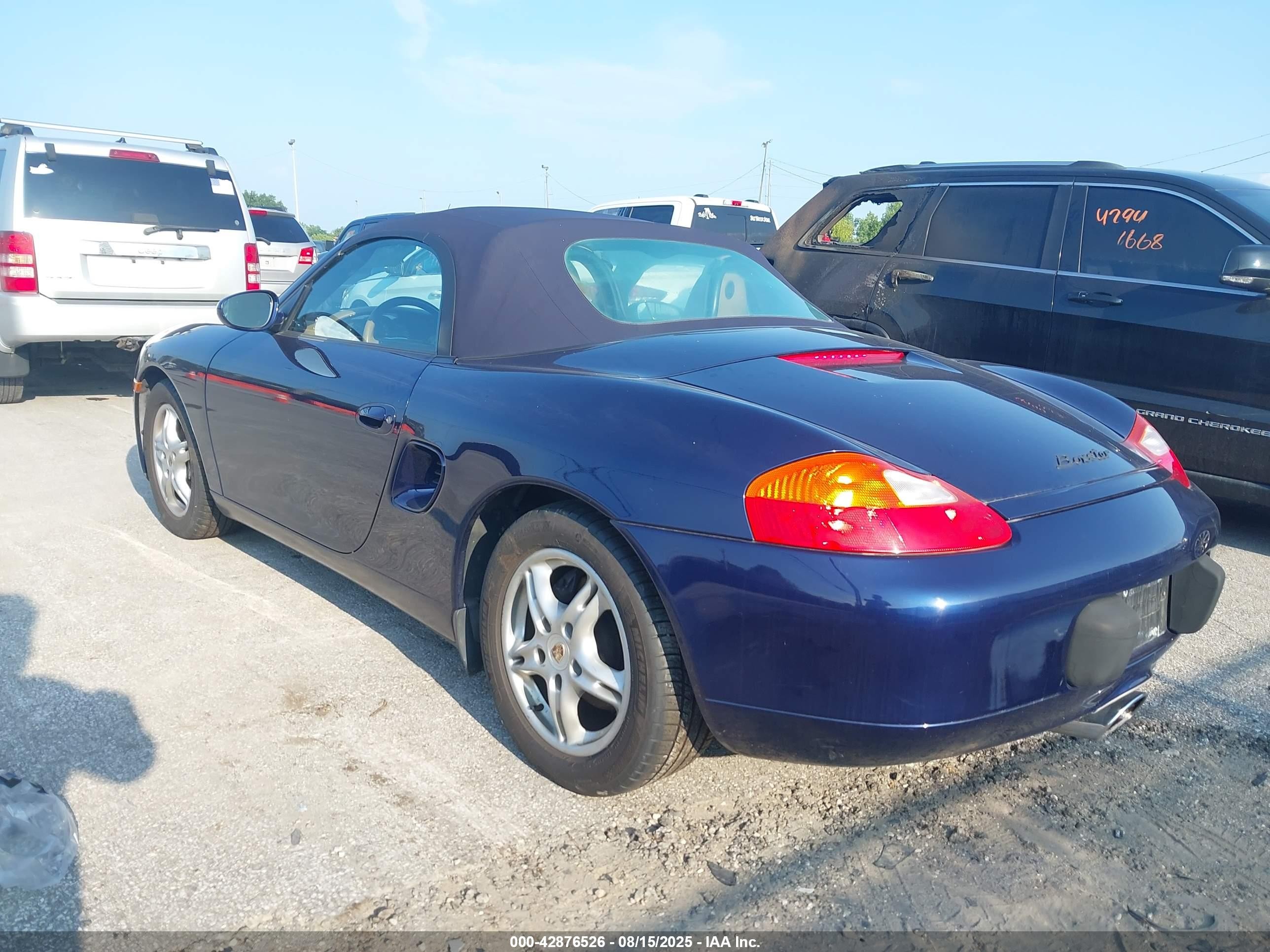 2001 Porsche Boxster   Синий vin: WP0CA29801U622090