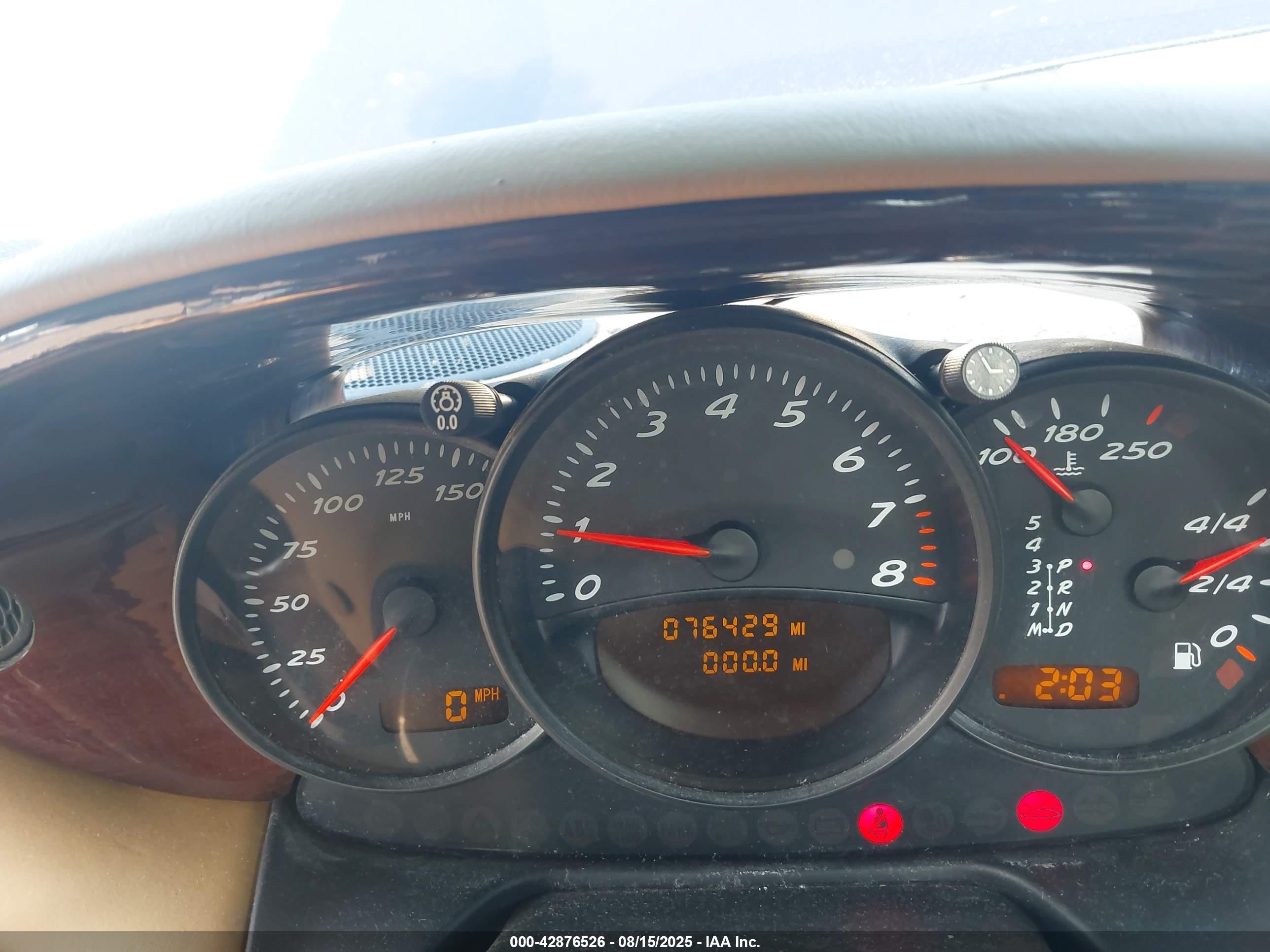 2001 Porsche Boxster   Синий vin: WP0CA29801U622090