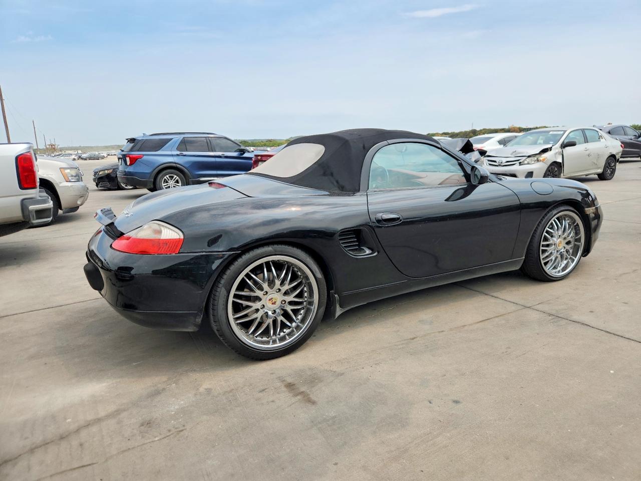 2002 Porsche Boxster Black vin: WP0CA29802U623306