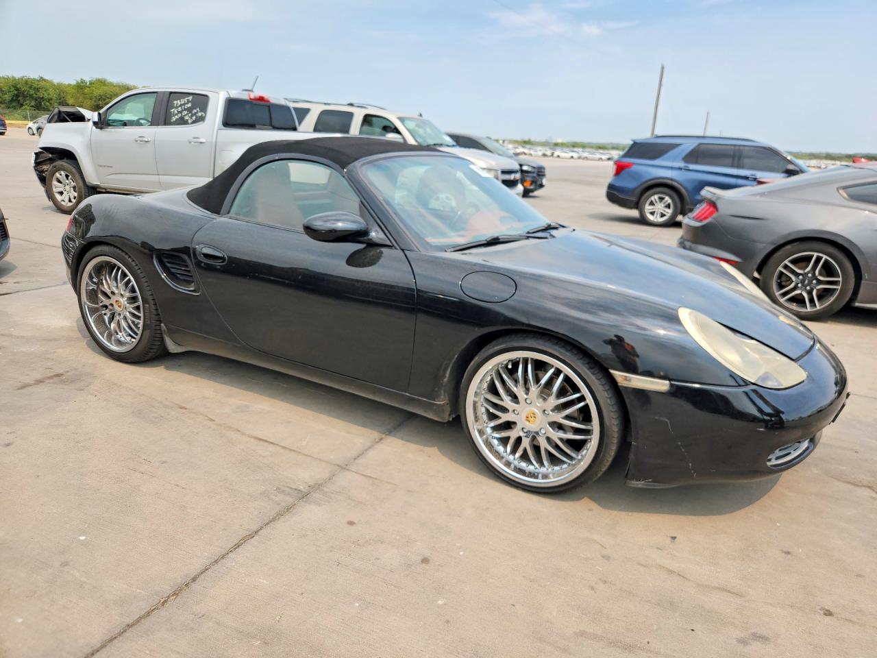 2002 Porsche Boxster Black vin: WP0CA29802U623306