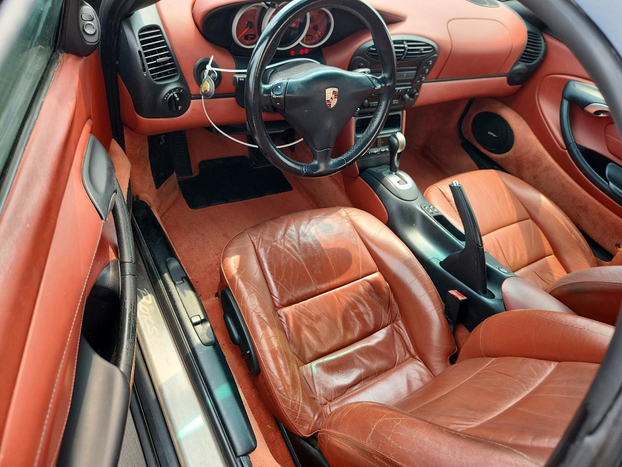 2002 Porsche Boxster Black vin: WP0CA29802U623306