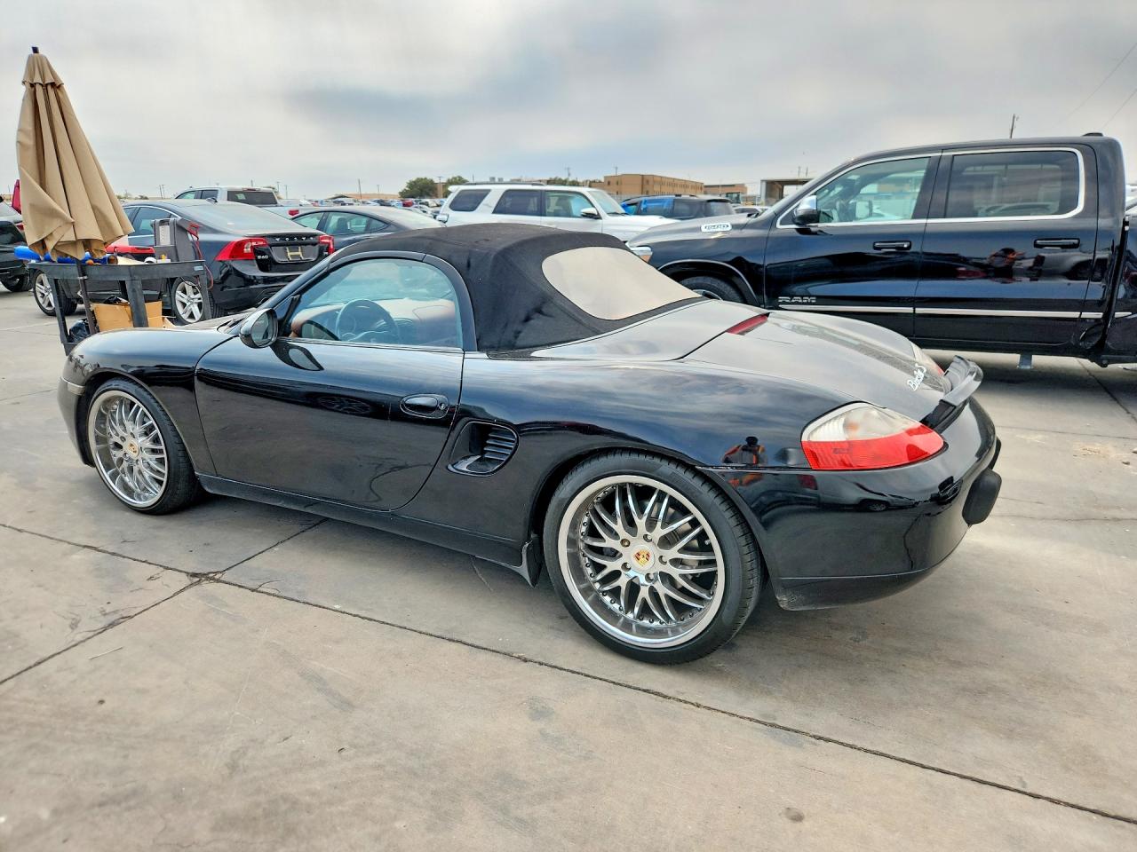 2002 Porsche Boxster Black vin: WP0CA29802U623306