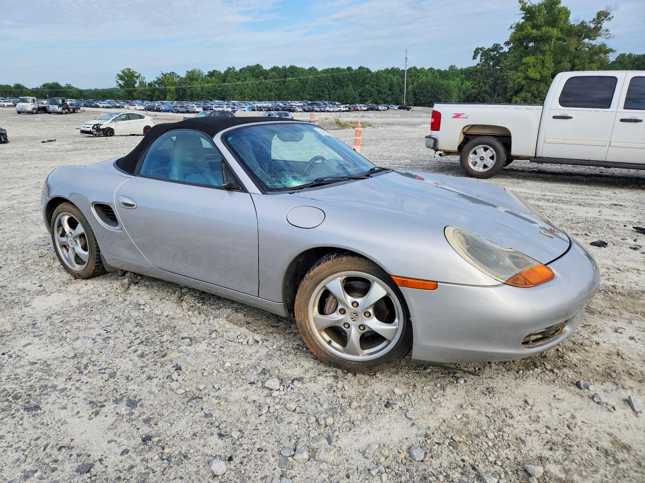 2002 Porsche Boxster Silver vin: WP0CA29802U625539