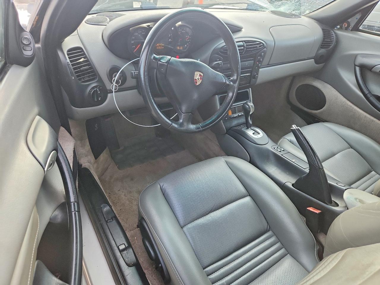 2002 Porsche Boxster Silver vin: WP0CA29802U625539
