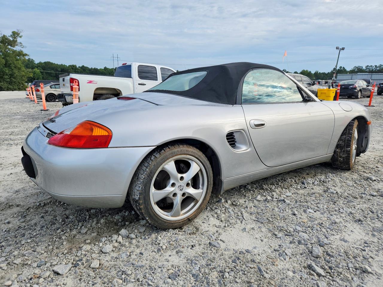 2002 Porsche Boxster Silver vin: WP0CA29802U625539