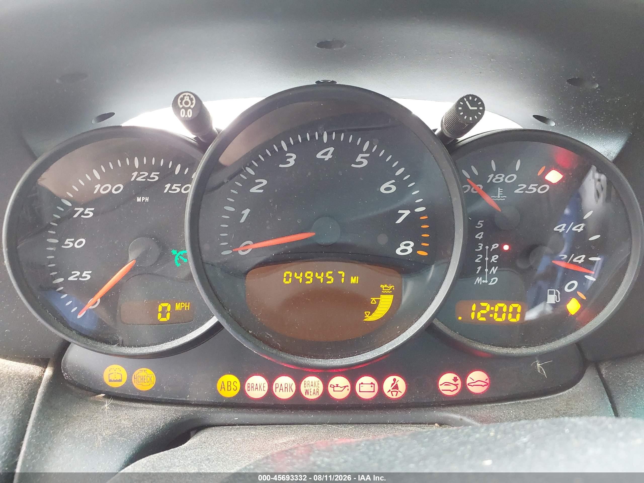 2002 Porsche Boxster   Silver vin: WP0CA29802U626092