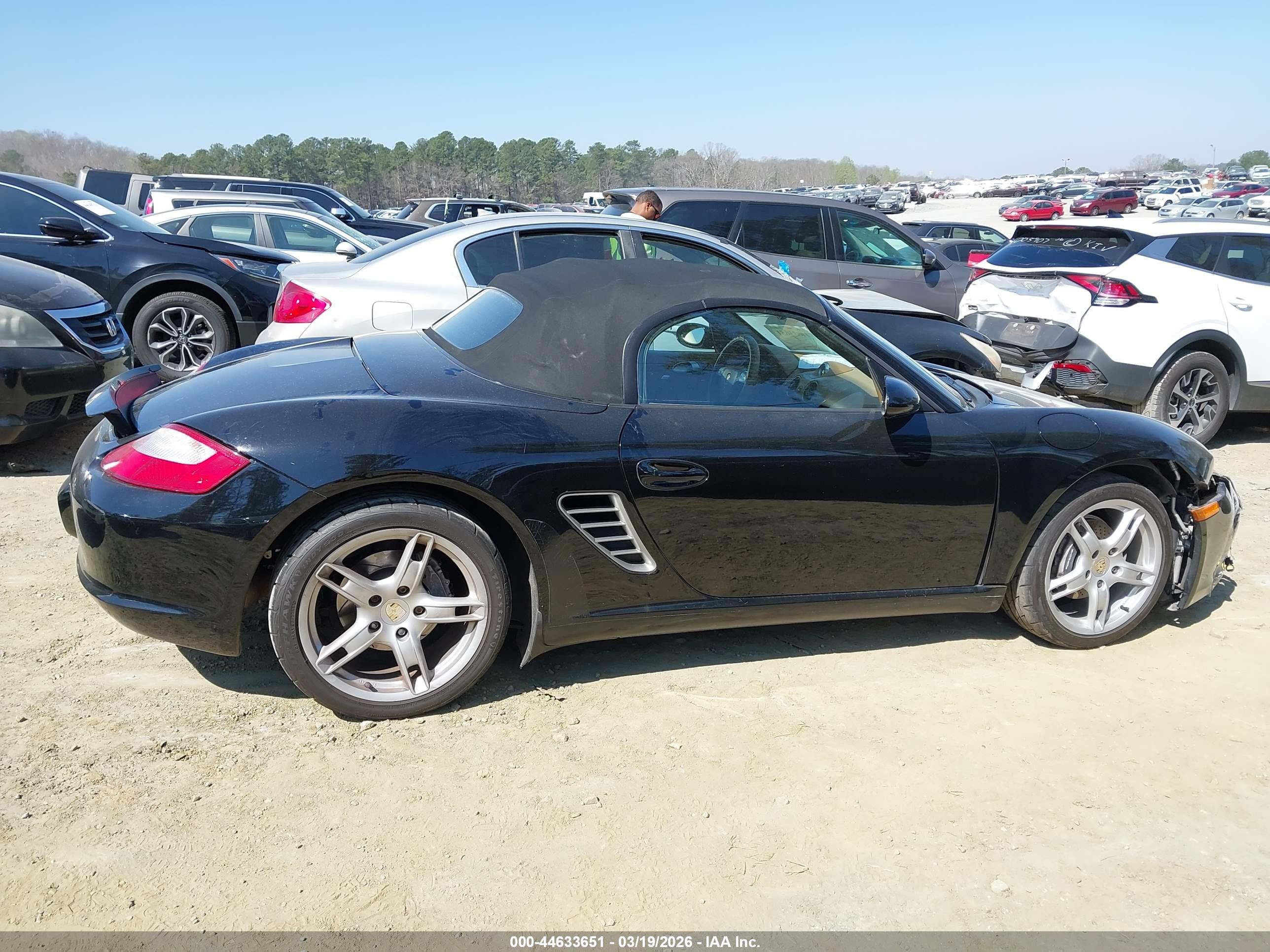 2006 Porsche Boxster   Черный vin: WP0CA29816U710444