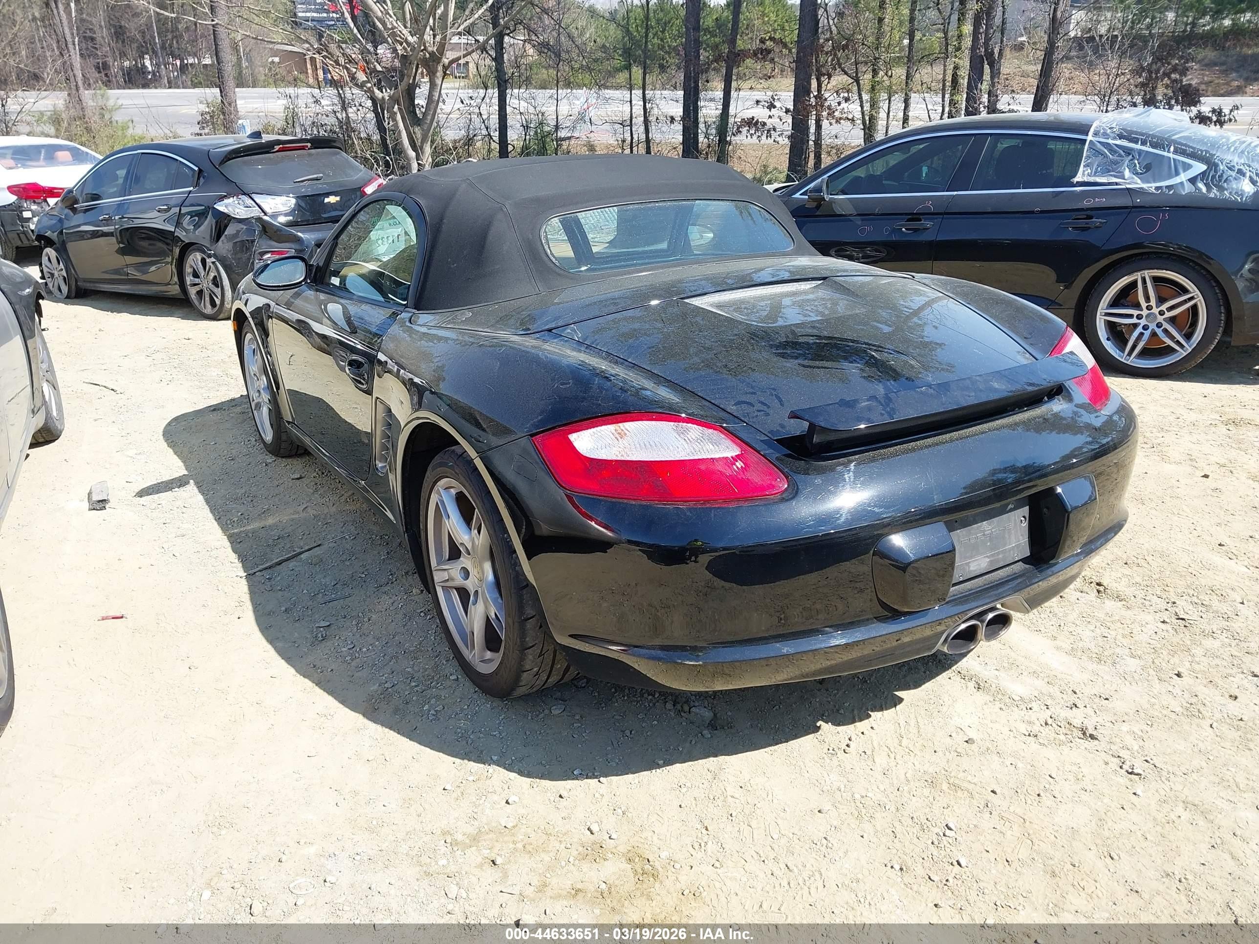 2006 Porsche Boxster   Черный vin: WP0CA29816U710444