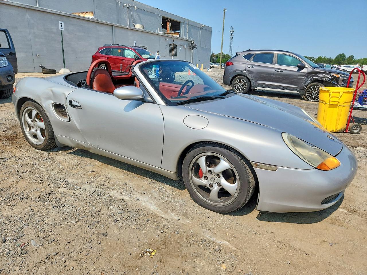 1998 Porsche Boxster Silver vin: WP0CA2981WU620212