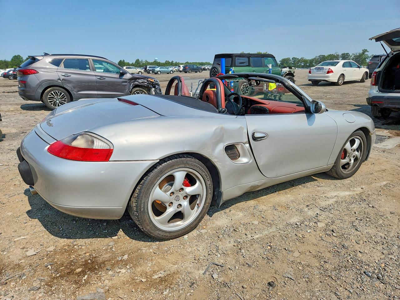 1998 Porsche Boxster Silver vin: WP0CA2981WU620212