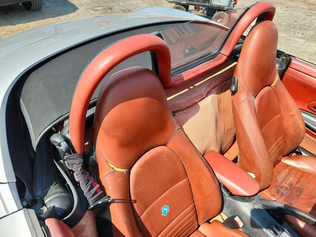 1998 Porsche Boxster Silver vin: WP0CA2981WU620212