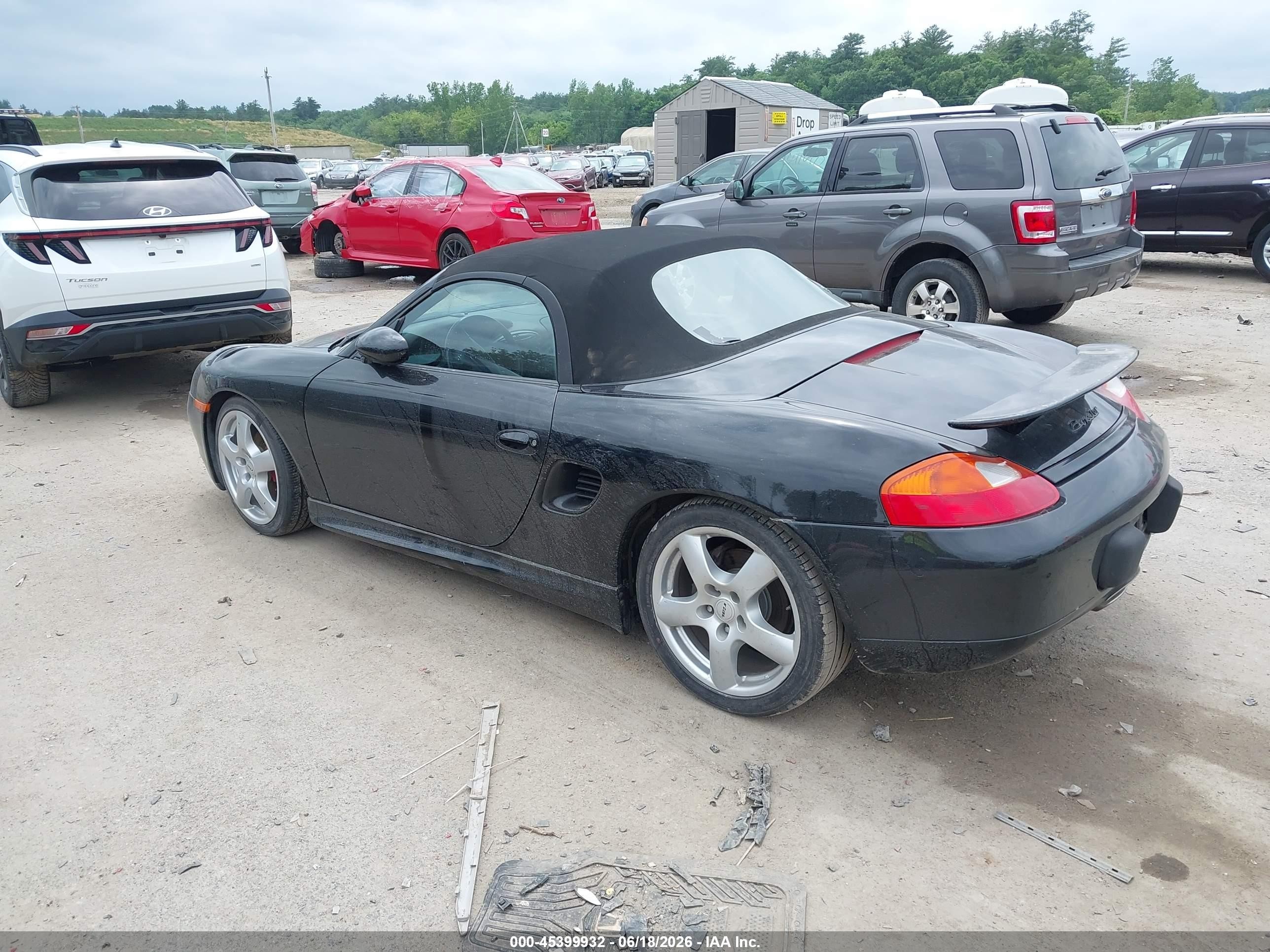 1998 Porsche Boxster   Black vin: WP0CA2981WU623689