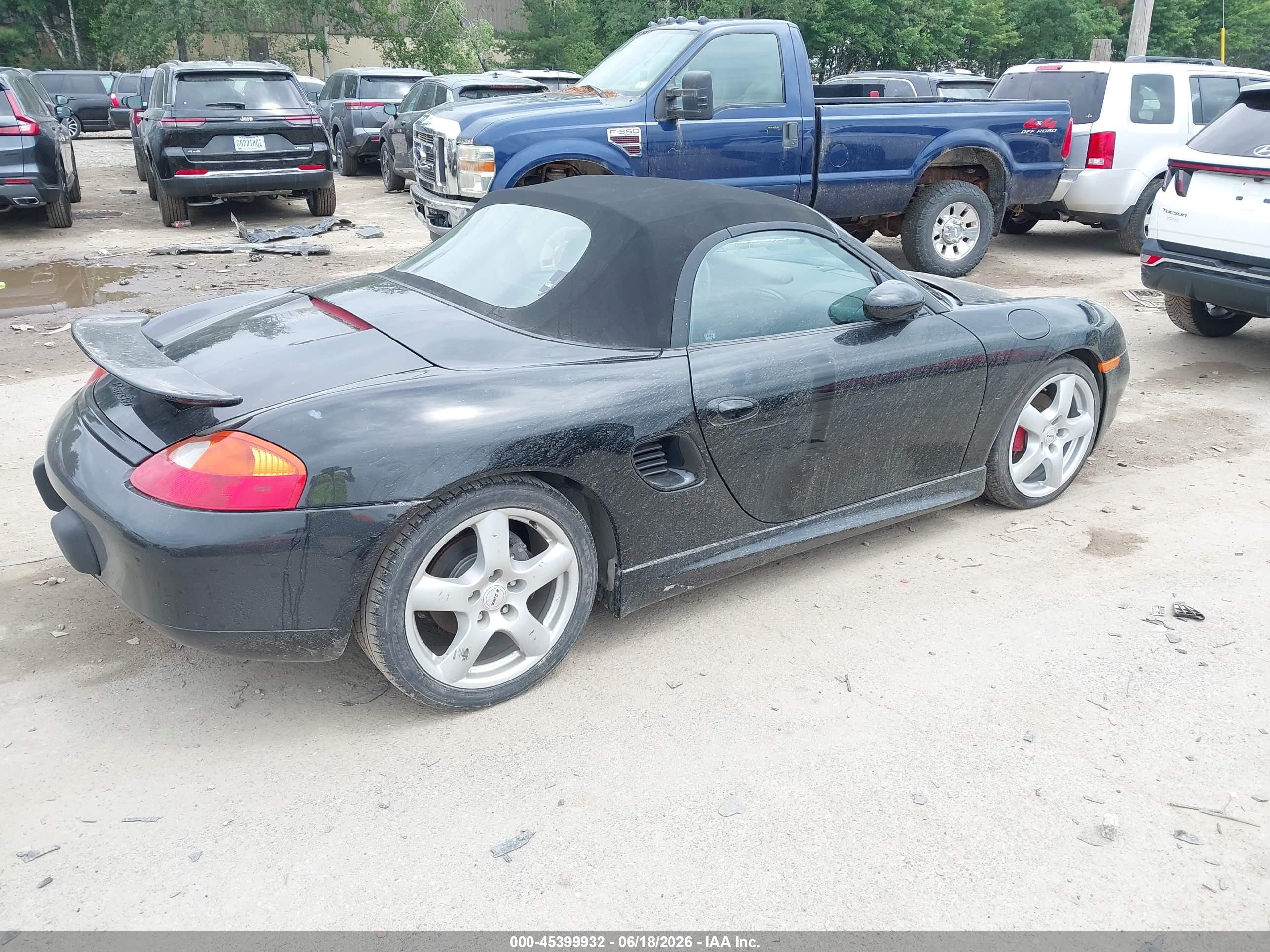 1998 Porsche Boxster   Black vin: WP0CA2981WU623689
