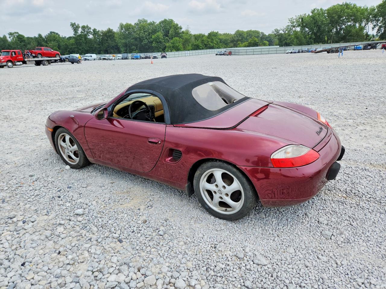 1998 Porsche Boxster Maroon vin: WP0CA2981WU624339