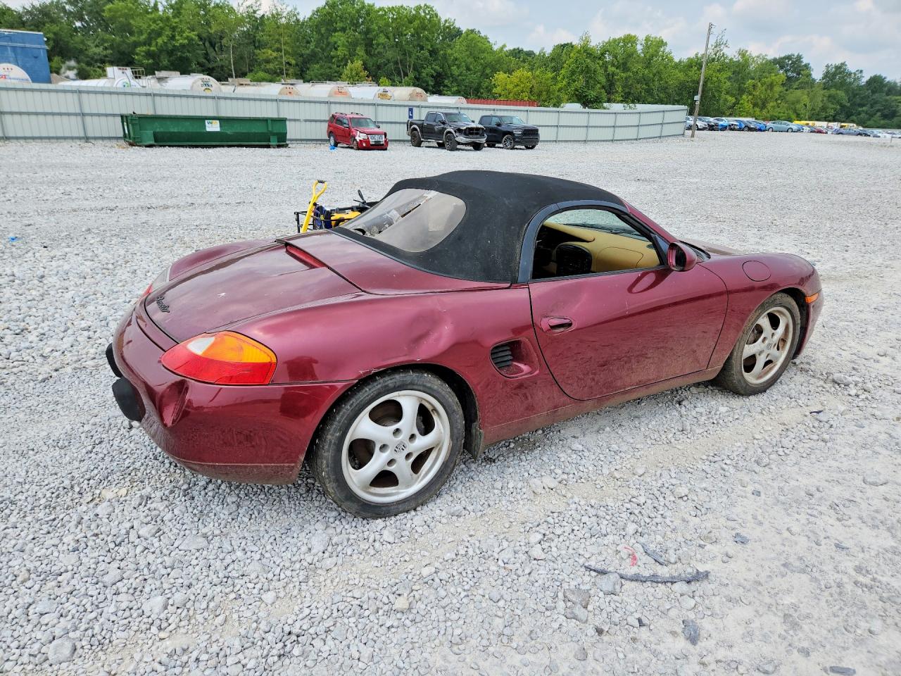 1998 Porsche Boxster Maroon vin: WP0CA2981WU624339