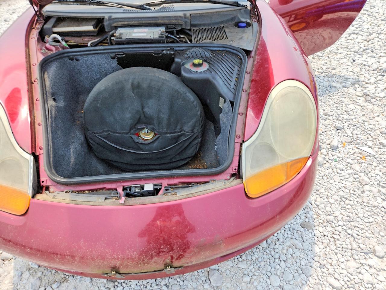 1998 Porsche Boxster Maroon vin: WP0CA2981WU624339