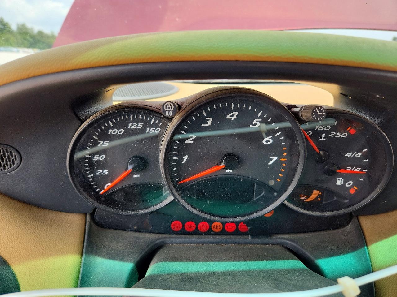 1998 Porsche Boxster Maroon vin: WP0CA2981WU624339