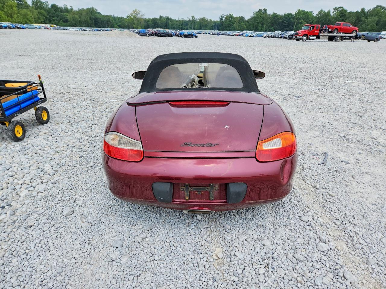 1998 Porsche Boxster Maroon vin: WP0CA2981WU624339