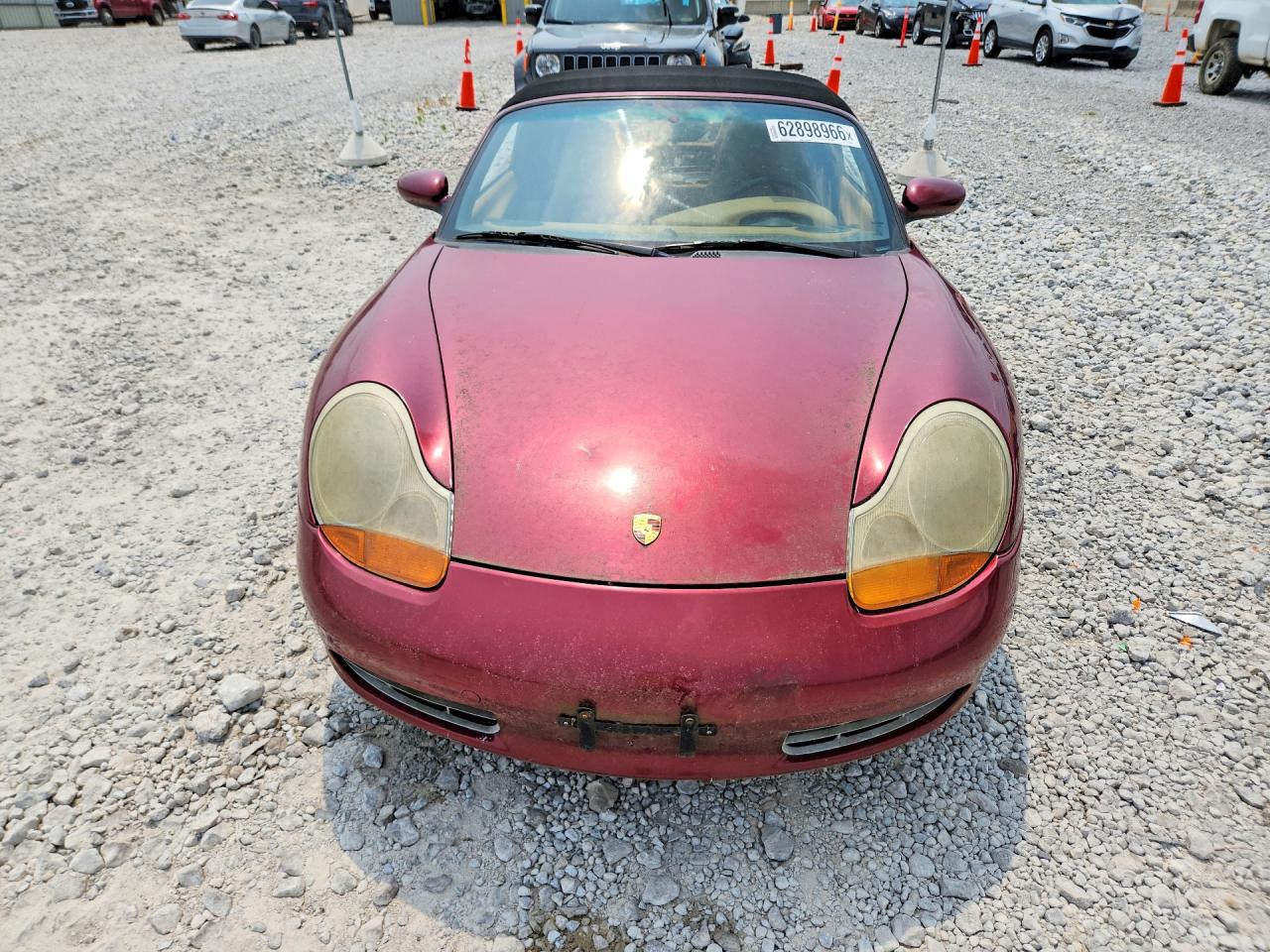 1998 Porsche Boxster Maroon vin: WP0CA2981WU624339