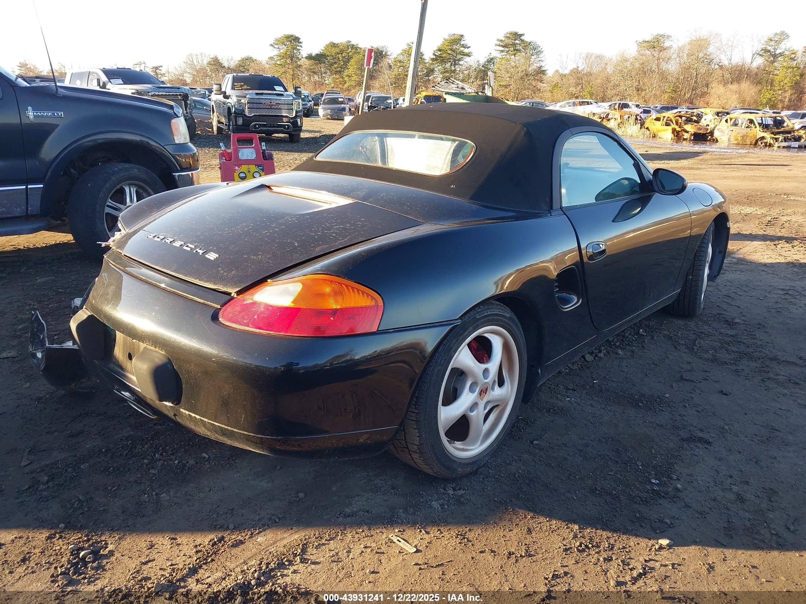 2000 Porsche Boxster   Black vin: WP0CA2981YU627941