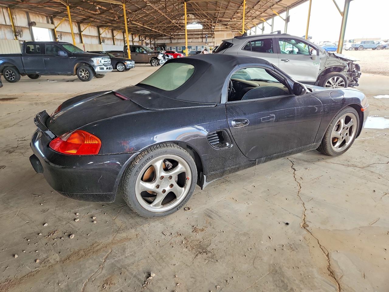 2002 Porsche Boxster Black vin: WP0CA29822U624277