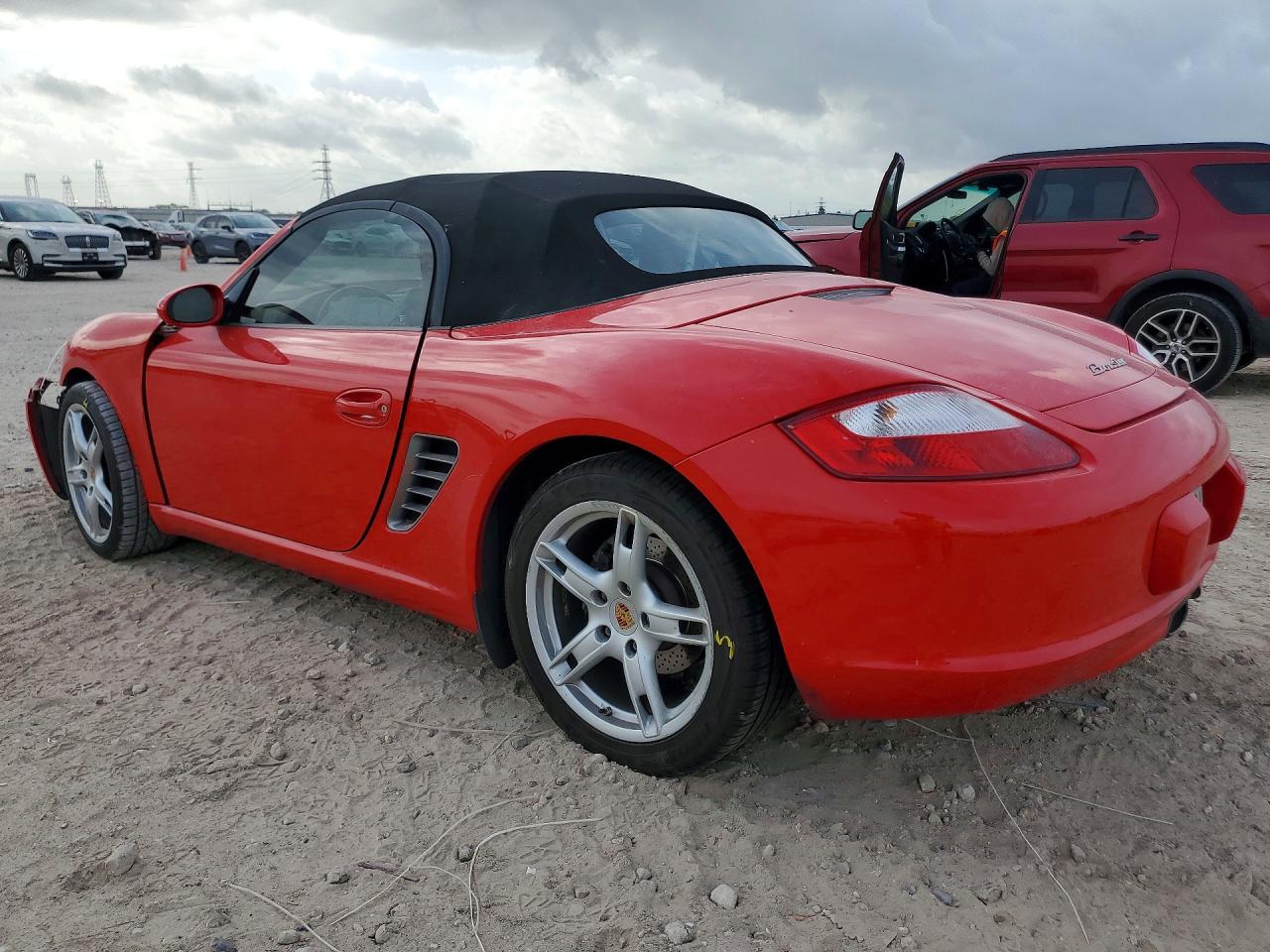 2007 Porsche Boxster Red vin: WP0CA29827U712334