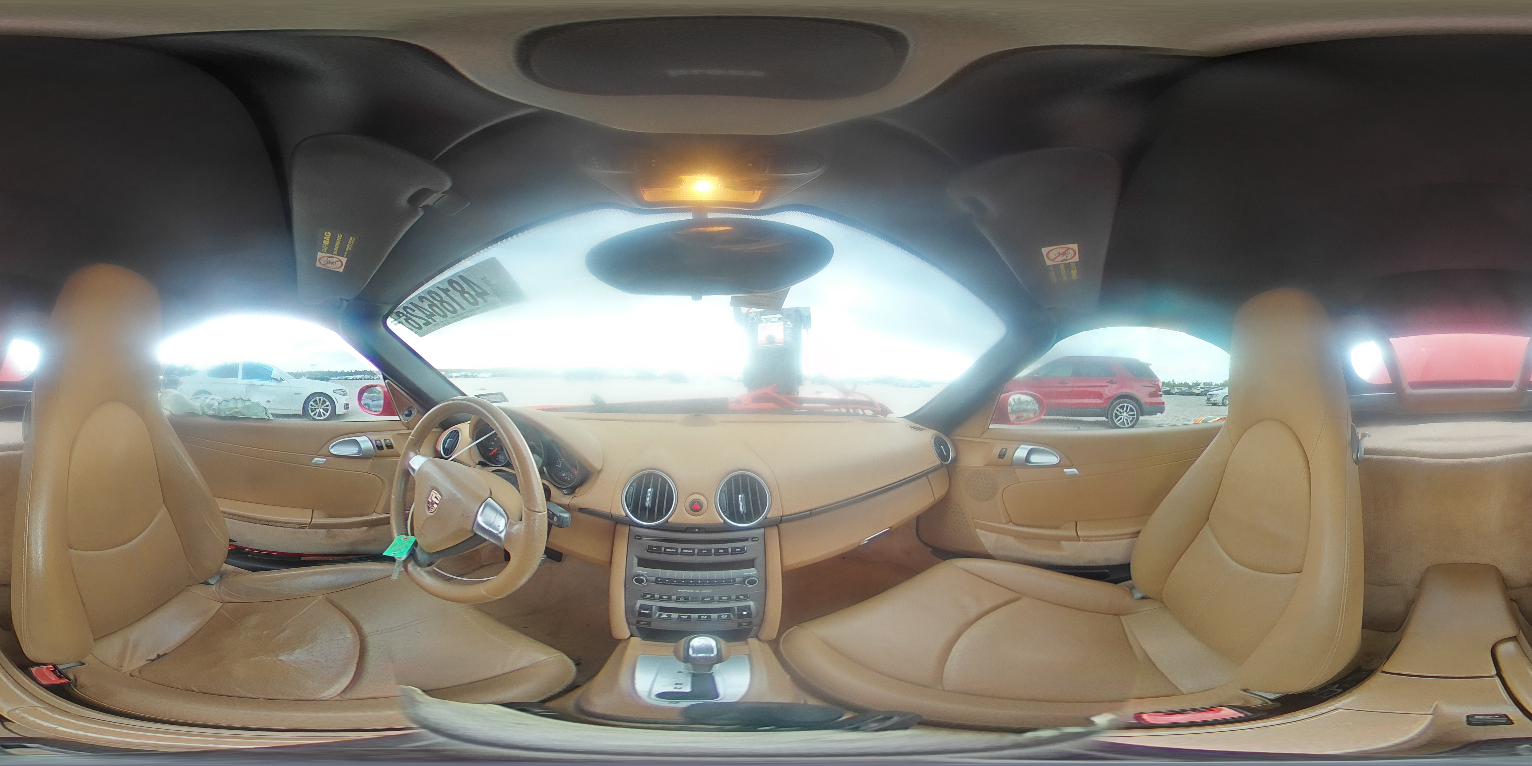 2007 Porsche Boxster Red vin: WP0CA29827U712334