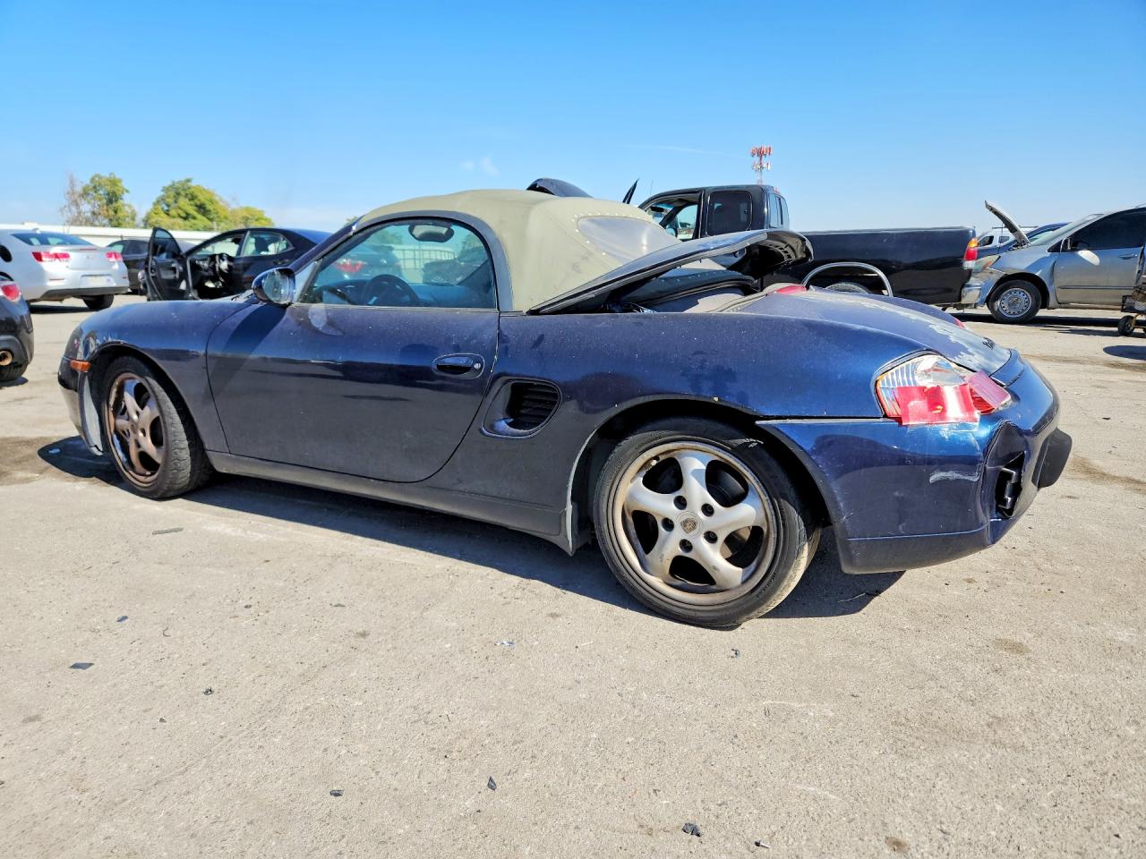 1998 Porsche Boxster Blue vin: WP0CA2982WS620909