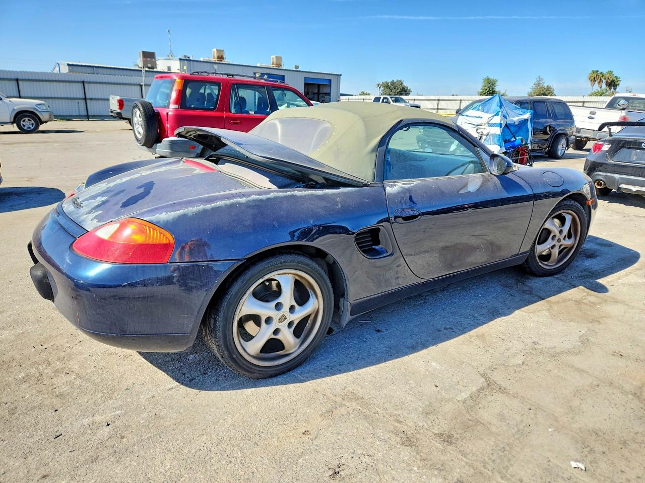 1998 Porsche Boxster Blue vin: WP0CA2982WS620909