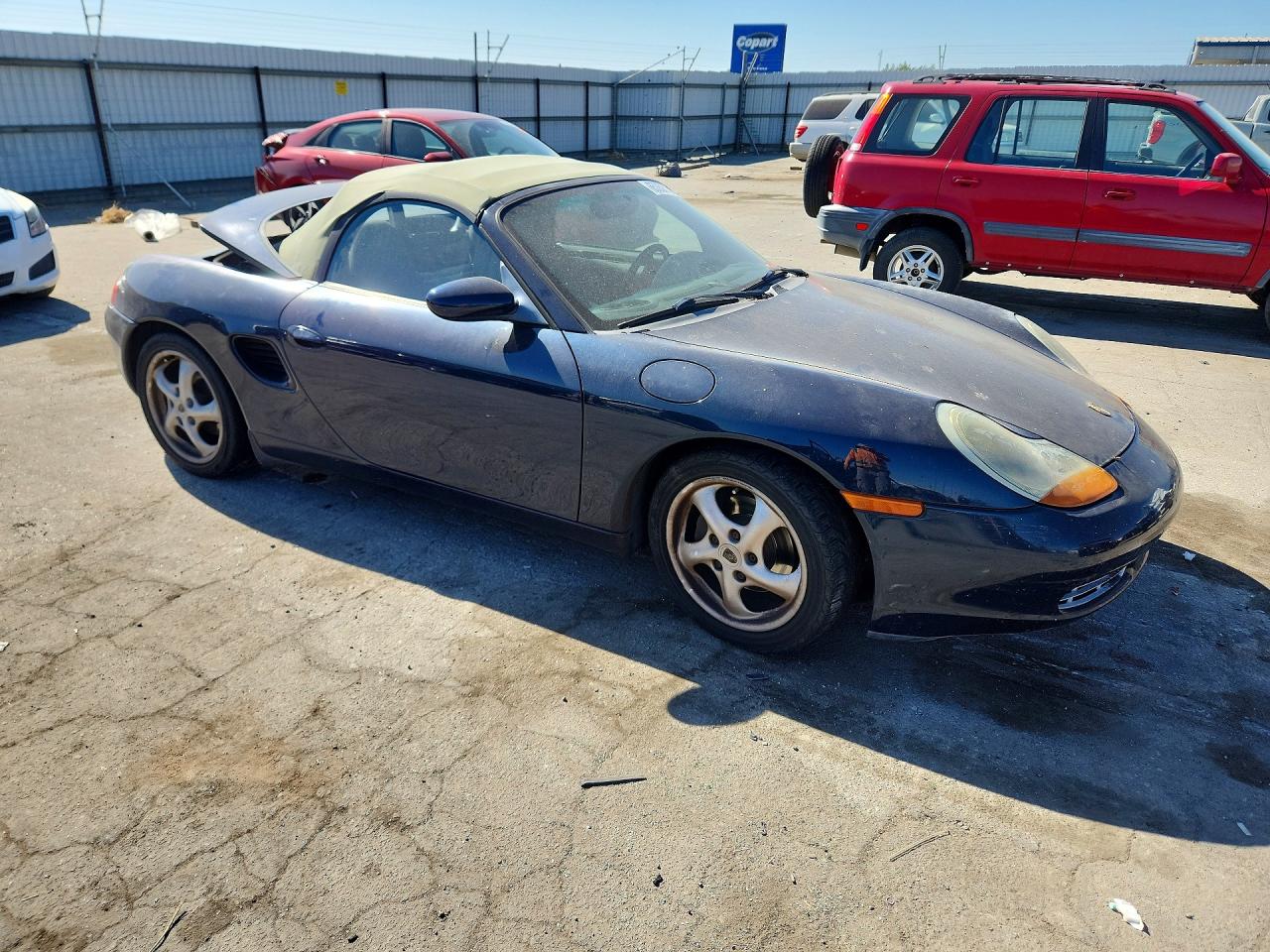 1998 Porsche Boxster Blue vin: WP0CA2982WS620909