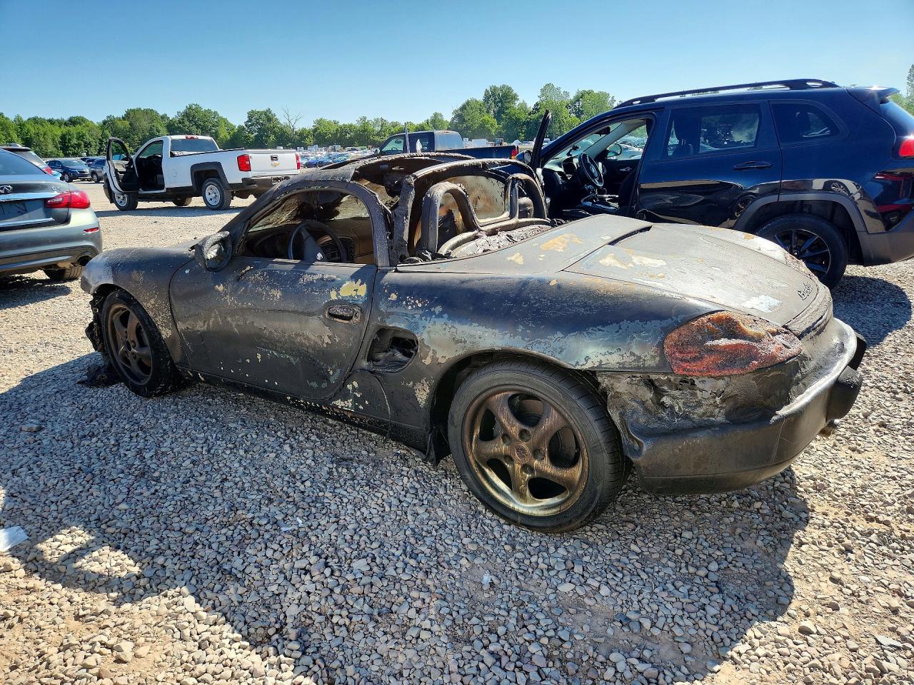 1998 Porsche Boxster Burn vin: WP0CA2982WU621286