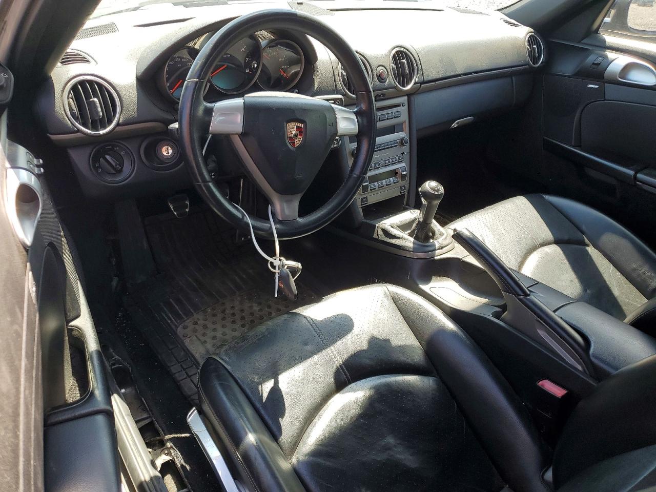2005 Porsche Boxster Black vin: WP0CA29835U711352