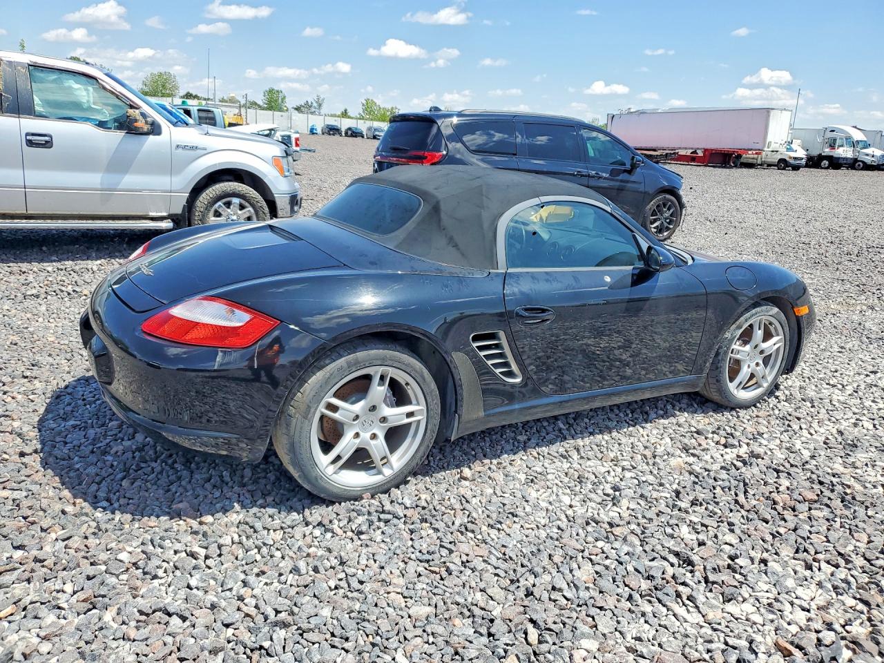 2005 Porsche Boxster Black vin: WP0CA29835U711352