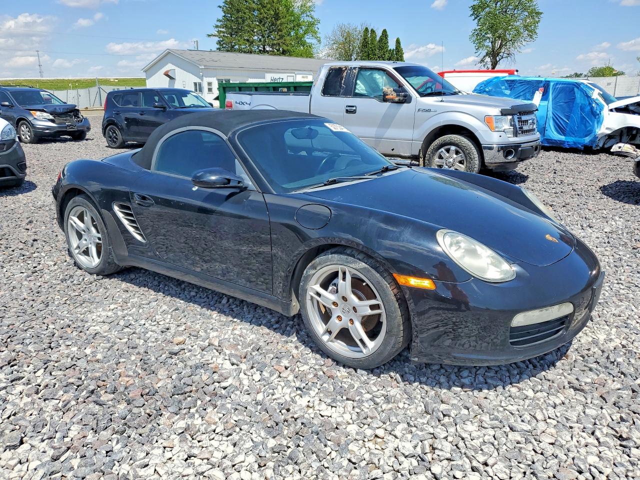 2005 Porsche Boxster Black vin: WP0CA29835U711352