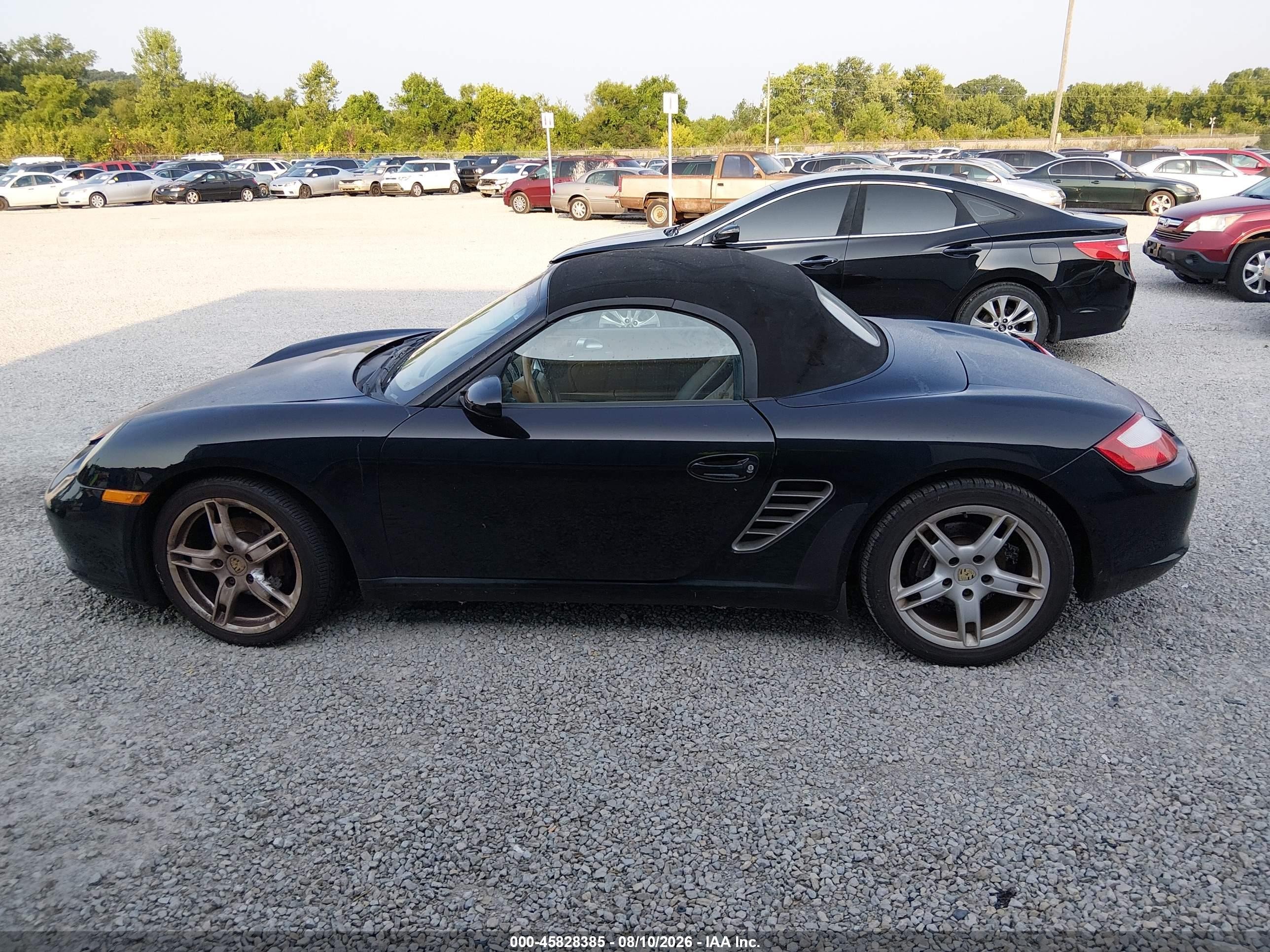 2005 Porsche Boxster   Black vin: WP0CA29845U711862