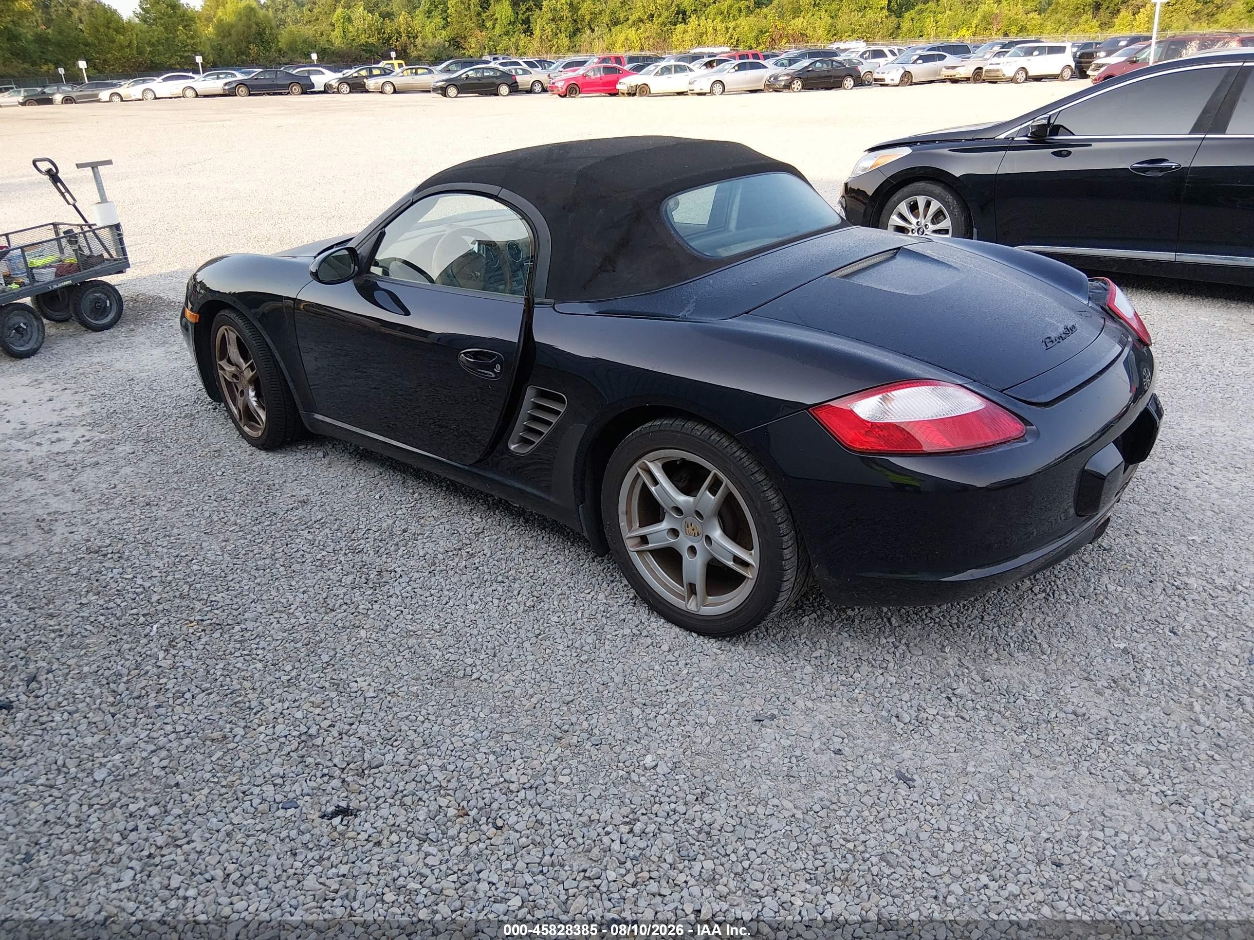 2005 Porsche Boxster   Black vin: WP0CA29845U711862