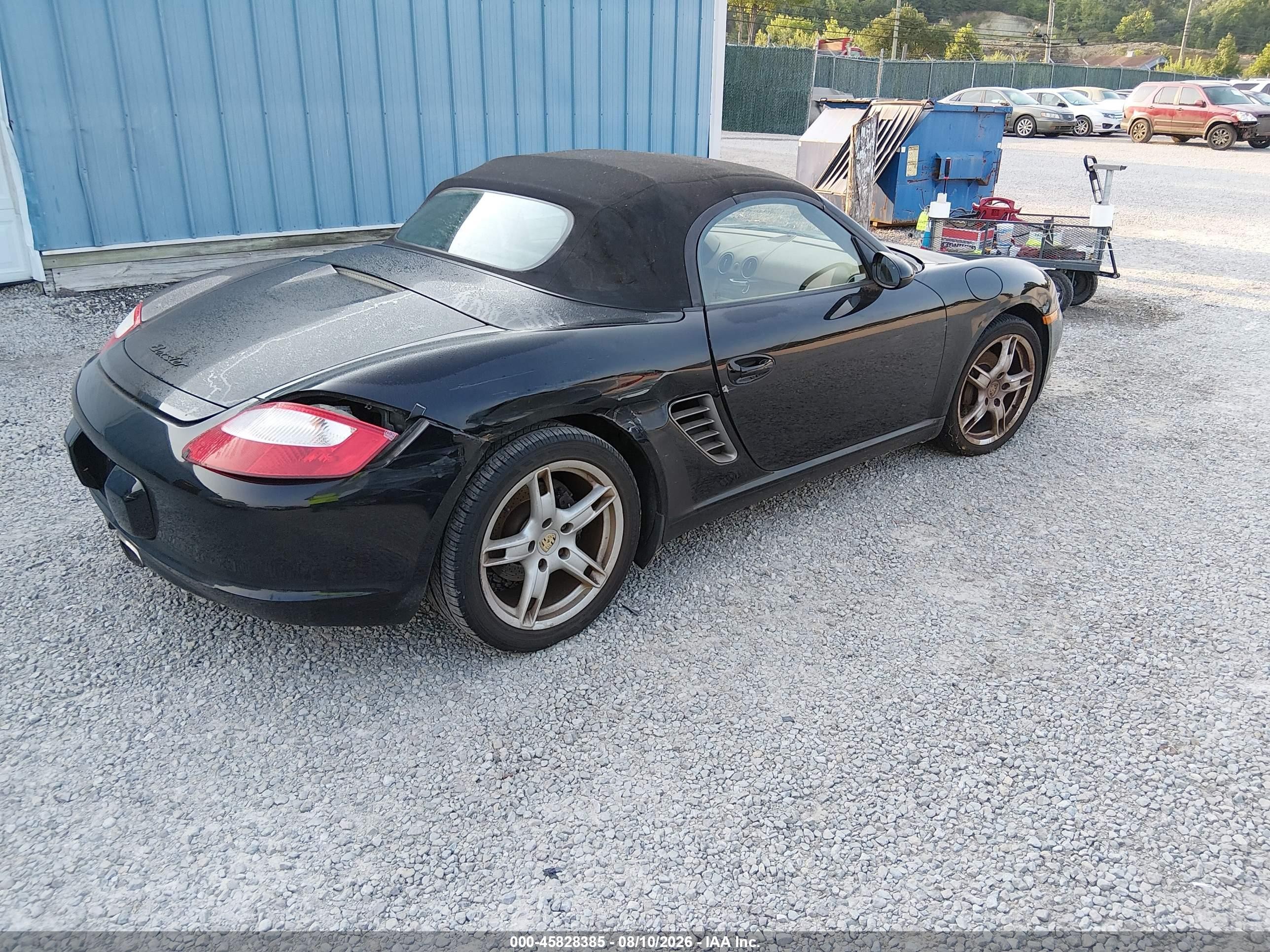 2005 Porsche Boxster   Black vin: WP0CA29845U711862