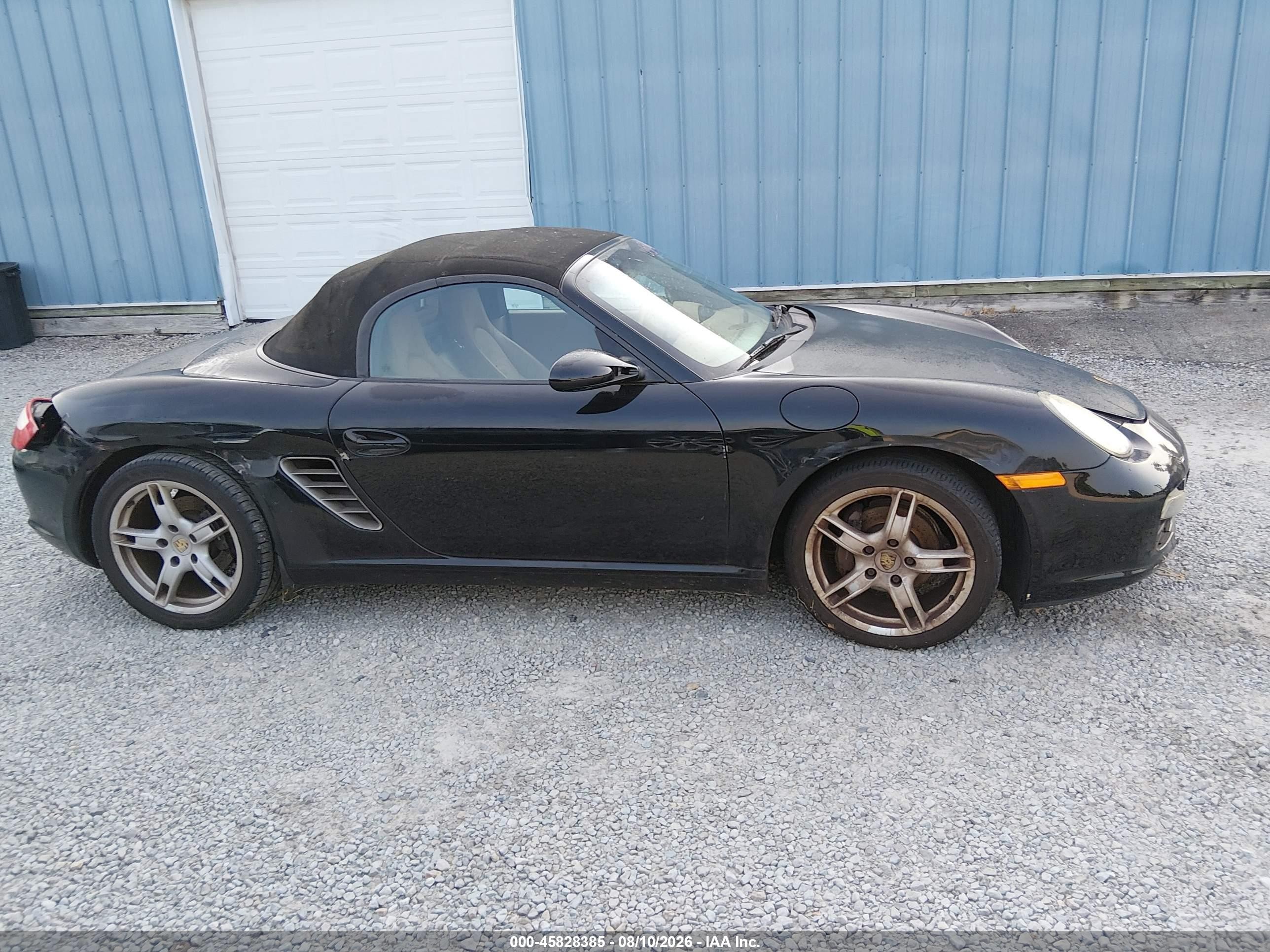 2005 Porsche Boxster   Black vin: WP0CA29845U711862