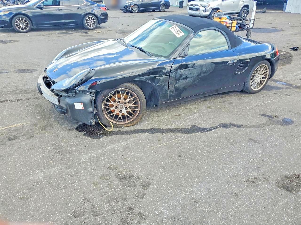 1998 Porsche Boxster Black vin: WP0CA2984WS621351