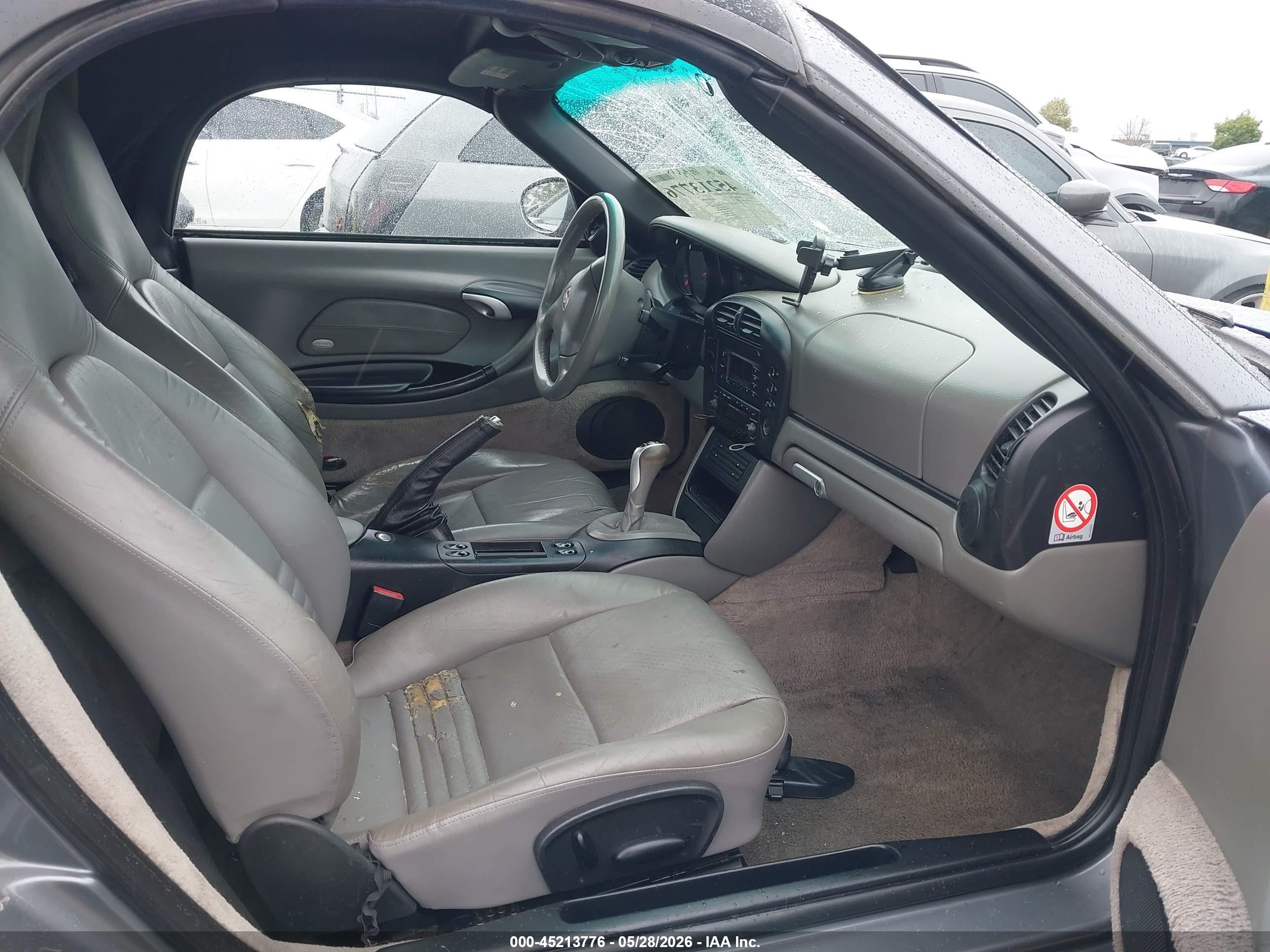 2003 Porsche Boxster   Gray vin: WP0CA29853U622170