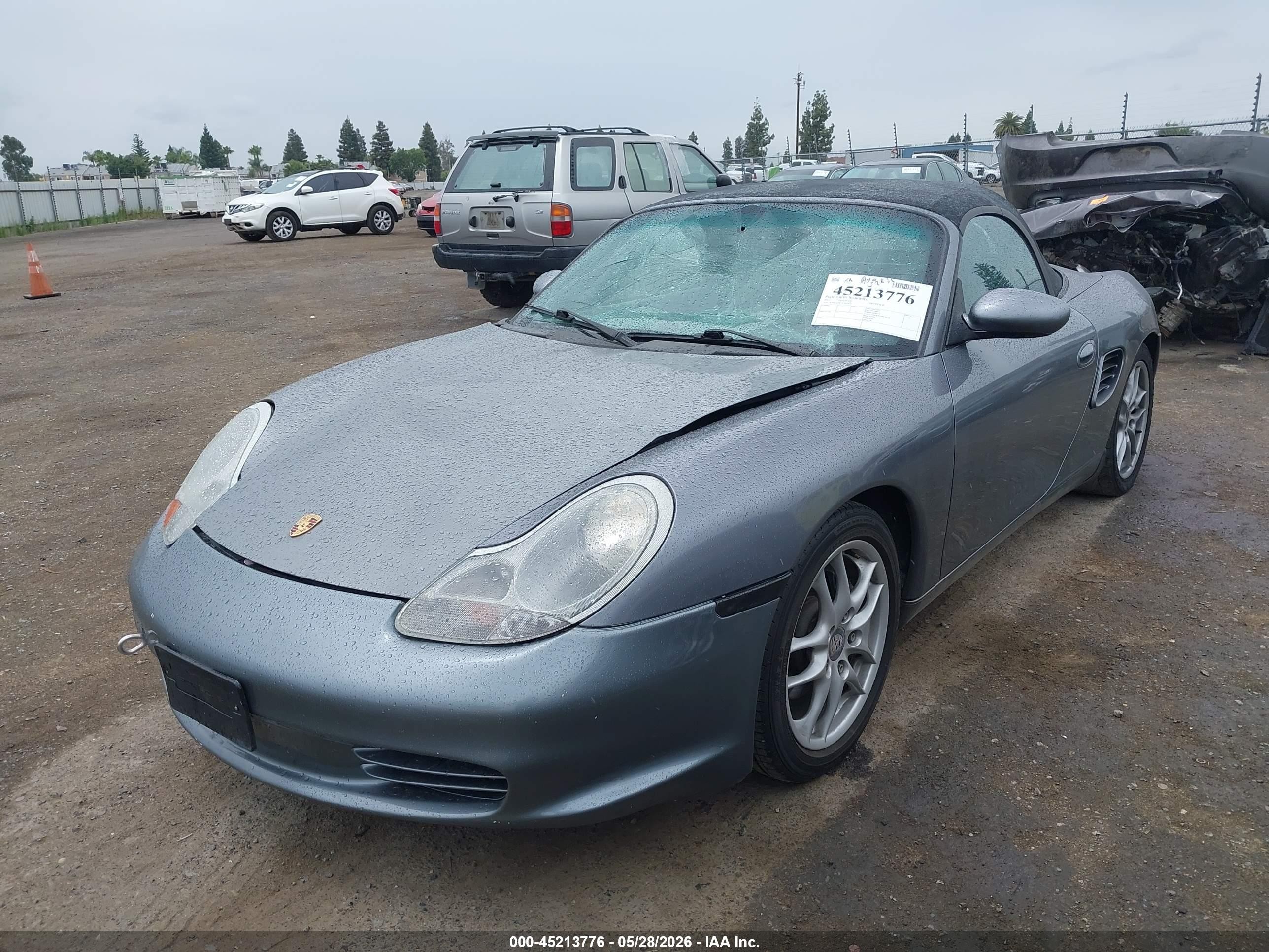 2003 Porsche Boxster   Gray vin: WP0CA29853U622170