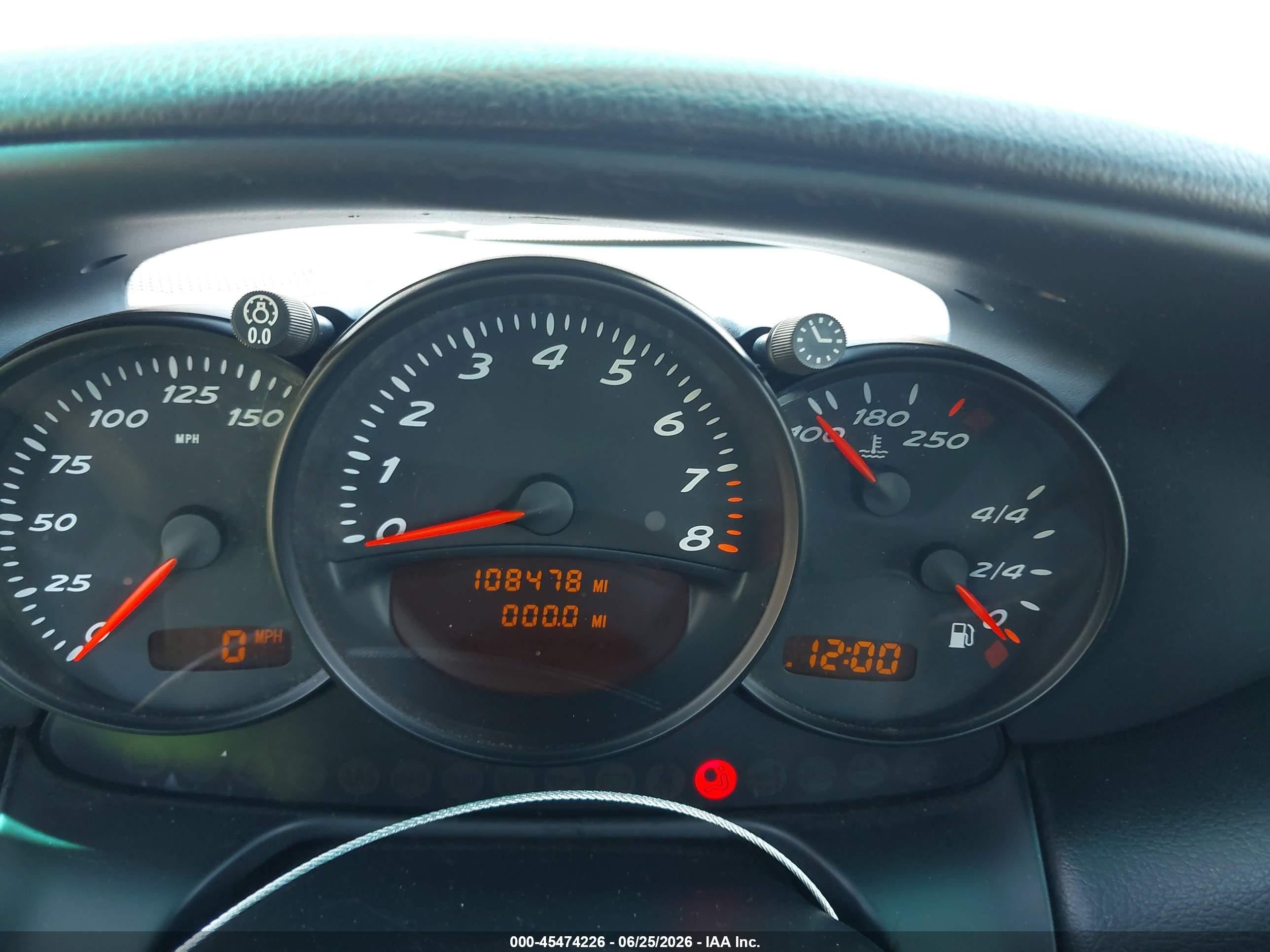 2003 Porsche Boxster   Burgundy vin: WP0CA29853U623819